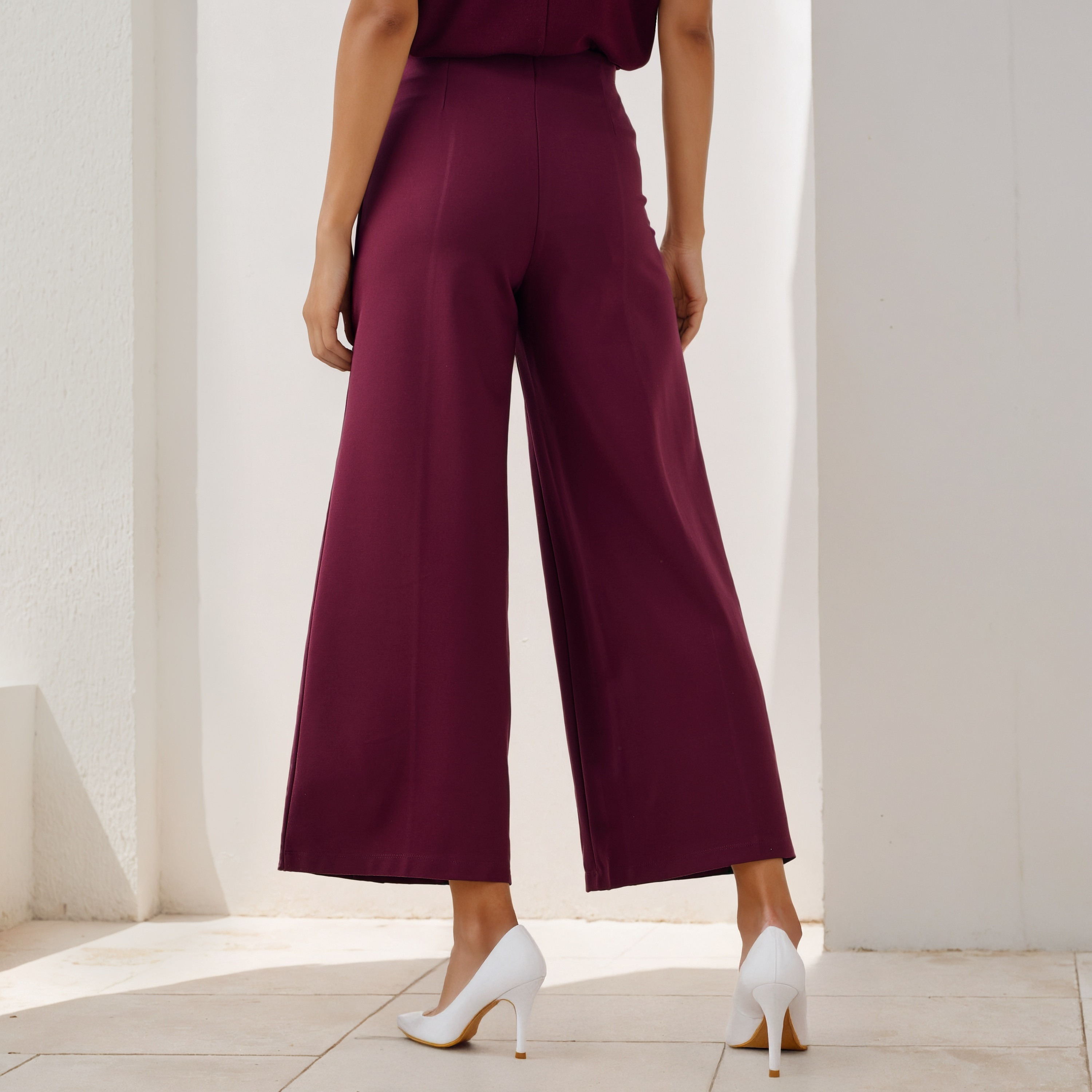 Regular Fit Ponte Pants-women-clothing-bottoms-trousers-image-3