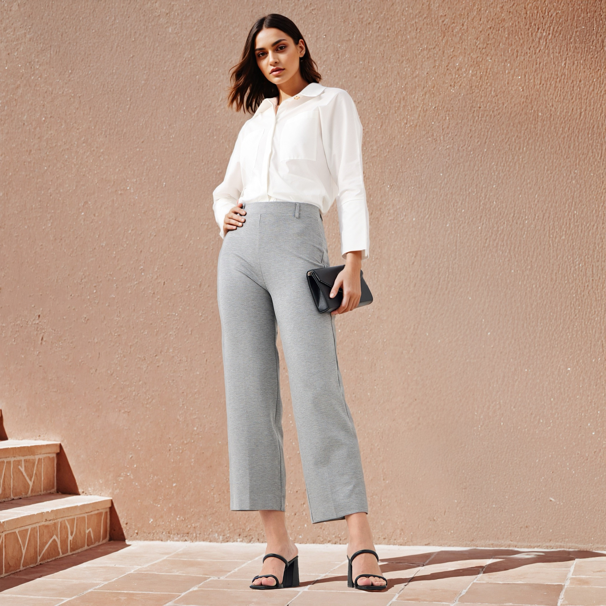 Solid Straight Leg Ponte Pant-women-clothing-bottoms-trousers-image-2