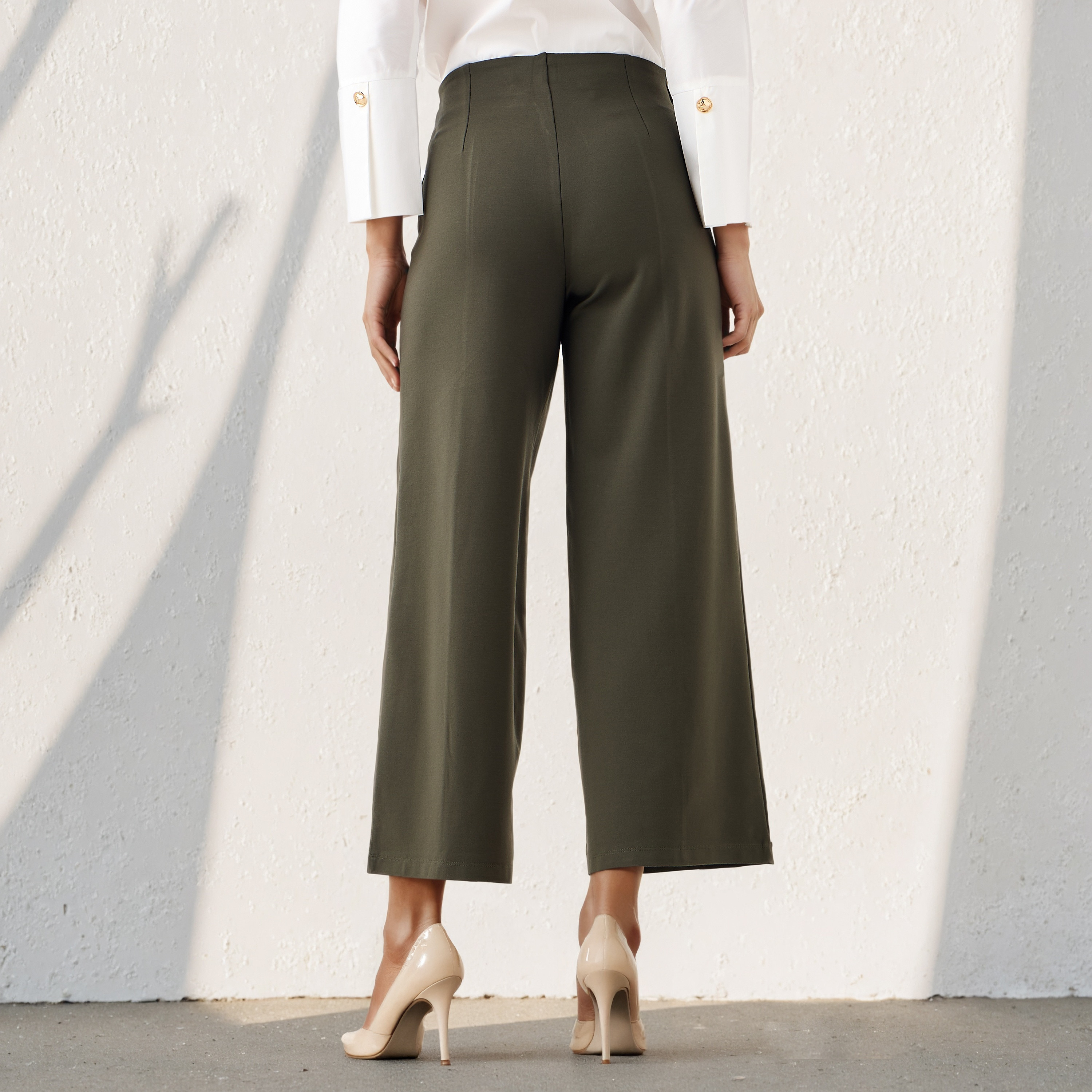 Regular Fit Ponte Pants-women-clothing-bottoms-trousers-image-3