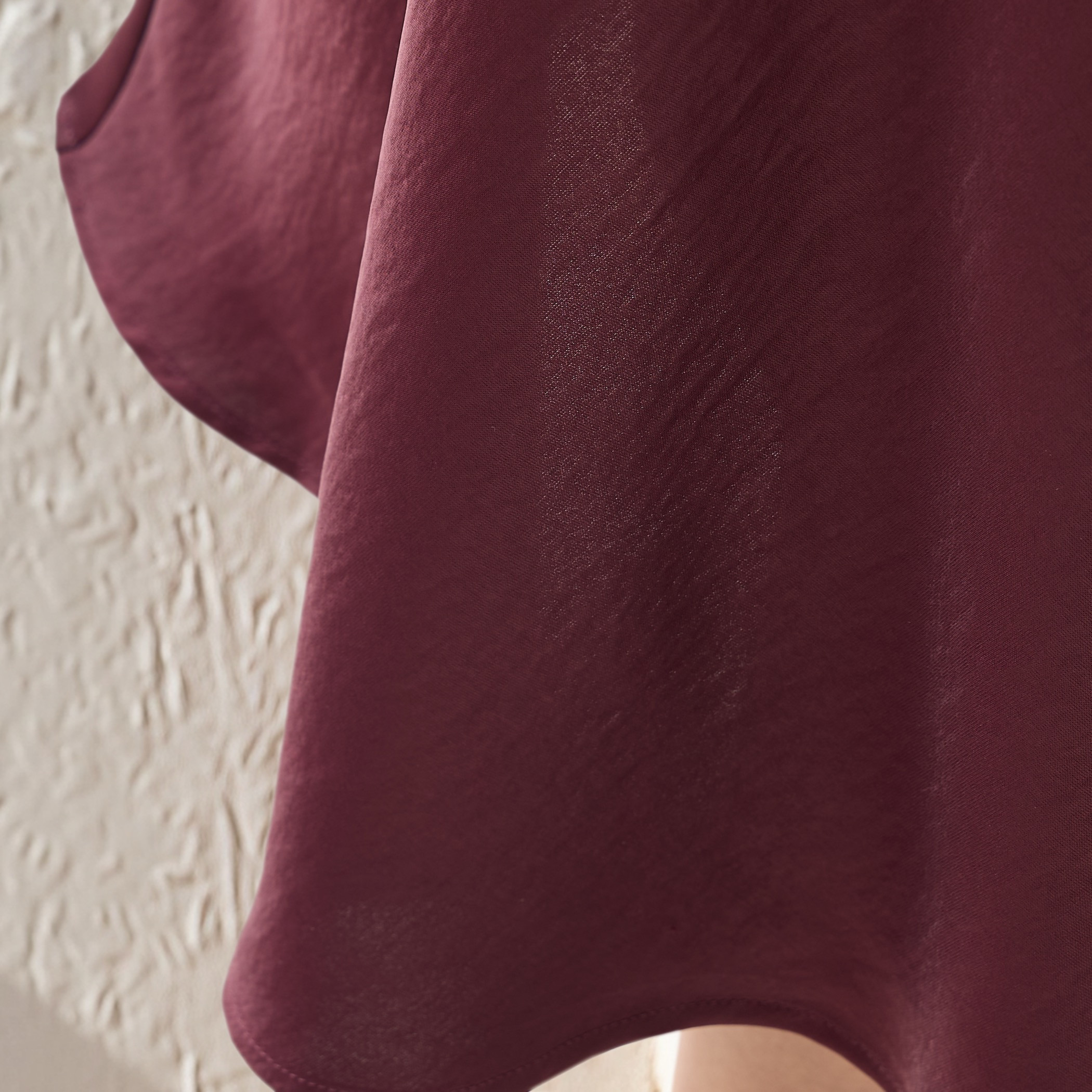 Textured Flared Skirt with Elasticated Waistband-women-clothing-bottoms-skirts-image-5