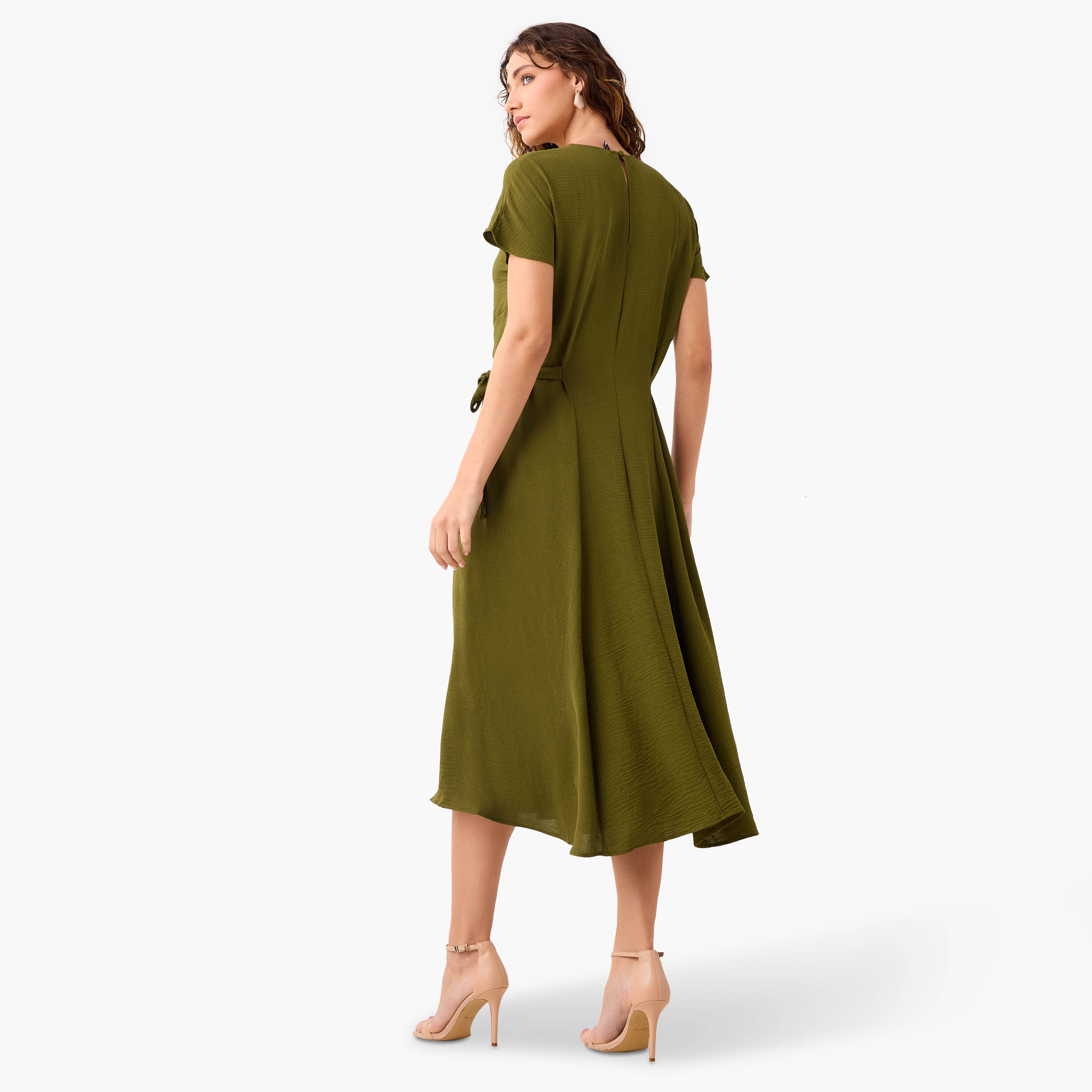A-line Midi Side Tie-Up Dress-women-clothing-dresses-image-3