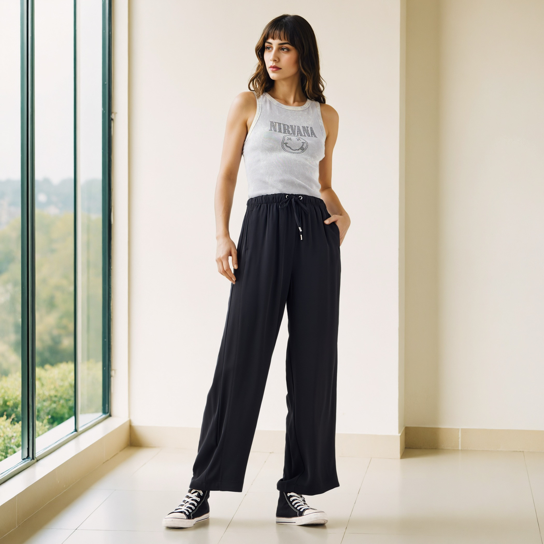 Wide-Leg Flexi Waist Pants with Pockets-women-clothing-bottoms-trousers-image-2