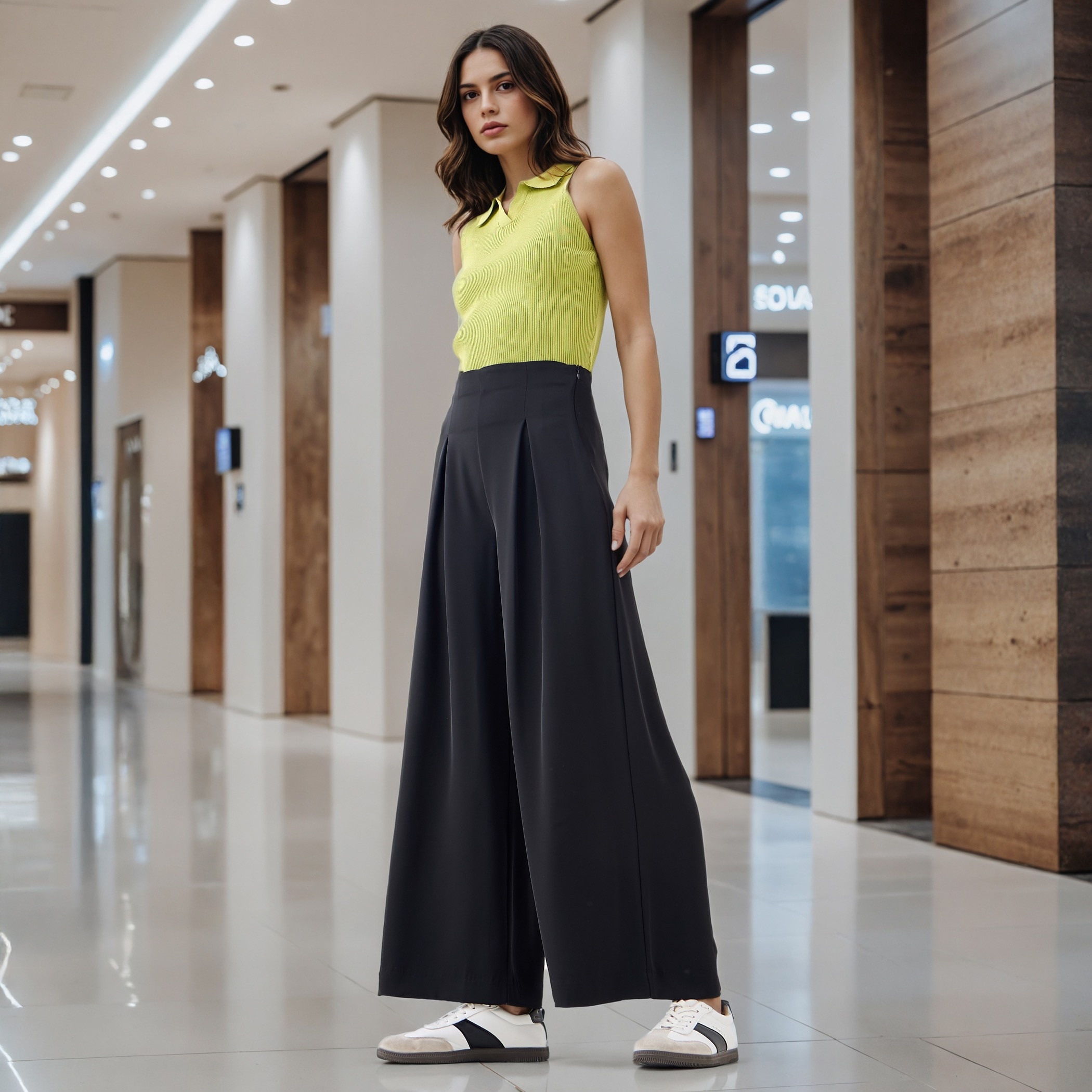 Inverted Pleat Wide-Leg Pants with Zip Closure-women-clothing-bottoms-trousers-image-2