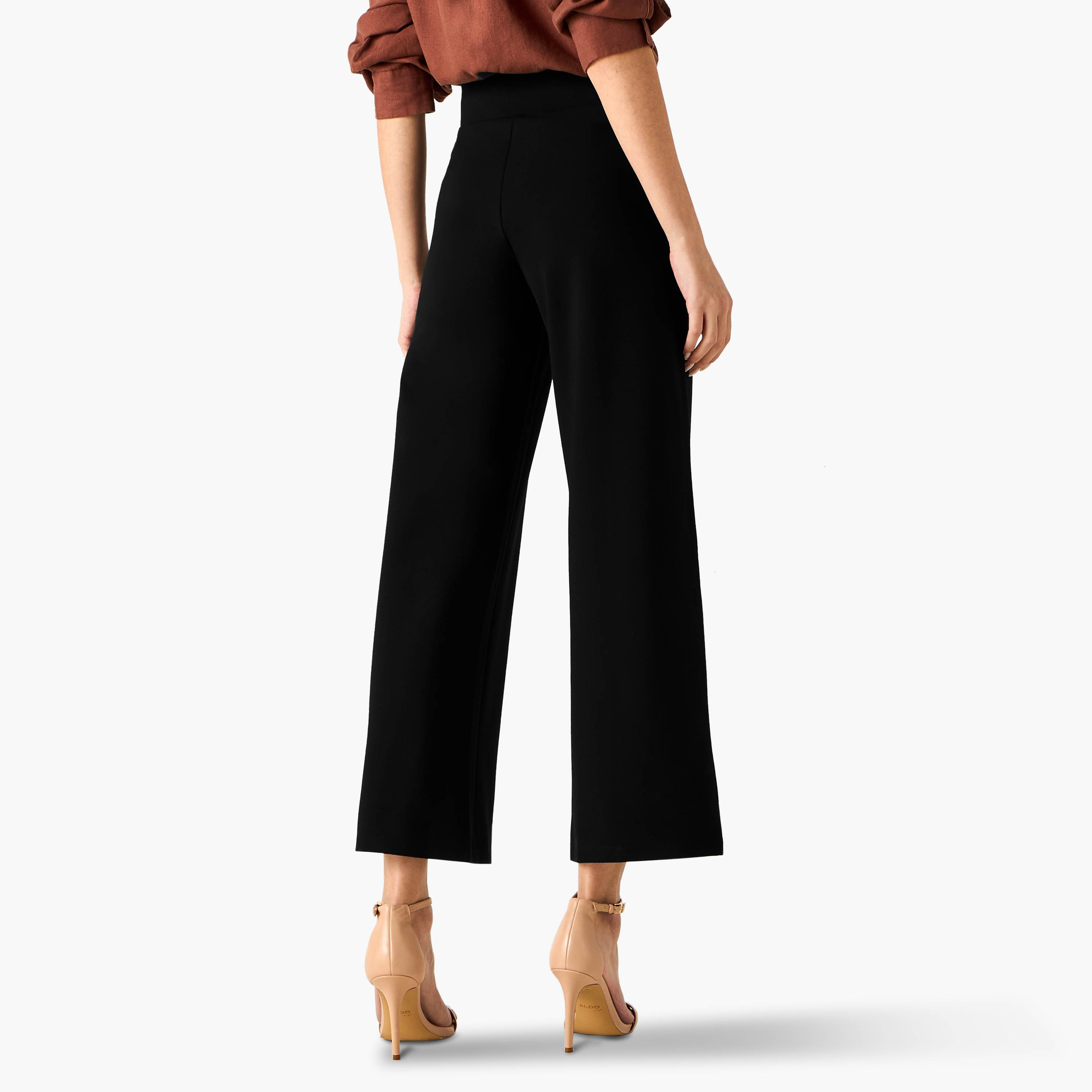 Button Accent Ponte Pants-women-clothing-bottoms-trousers-image-3