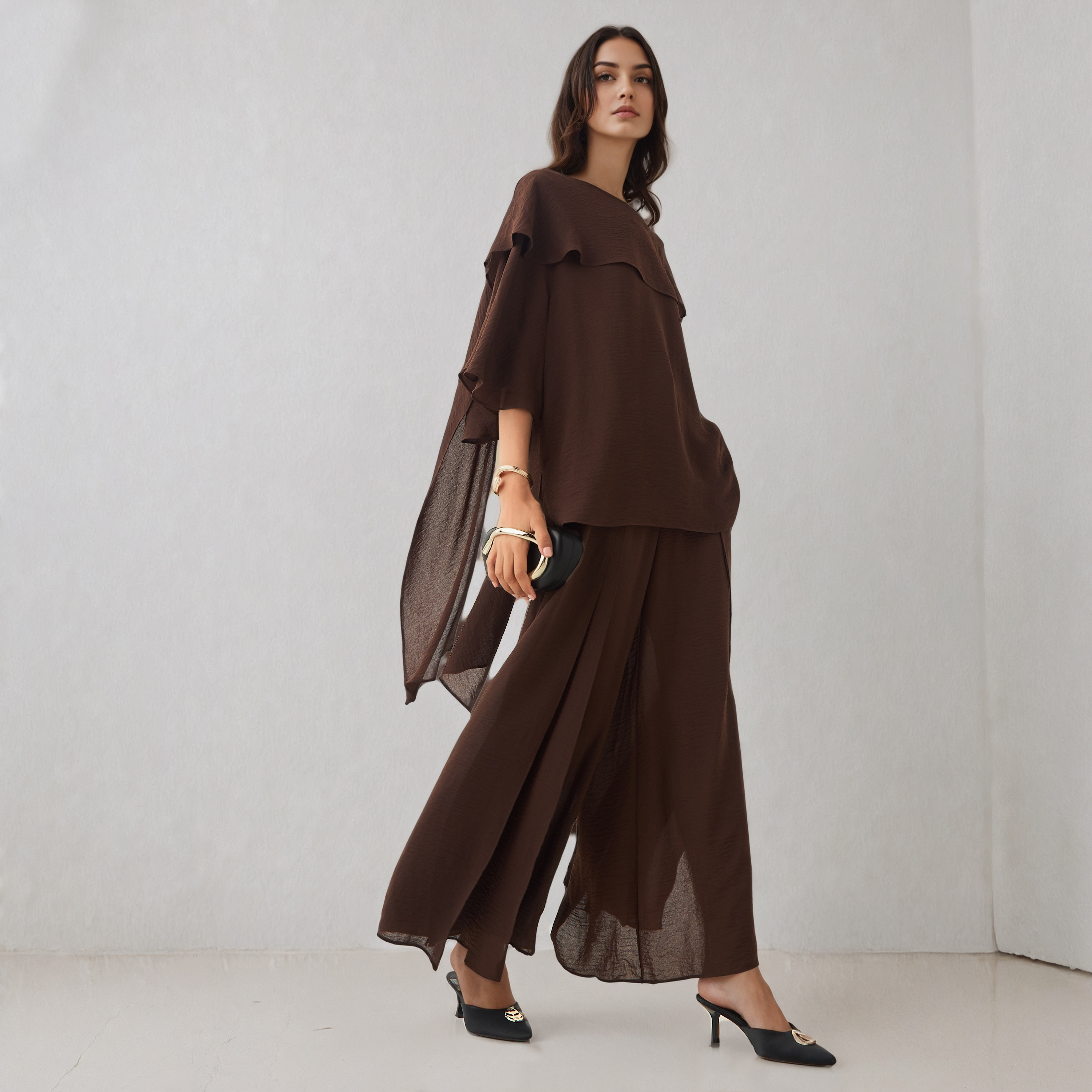 Regular Fit Flexi Waist Pants with Side Slits and Pockets-women-clothing-bottoms-trousers-image-2
