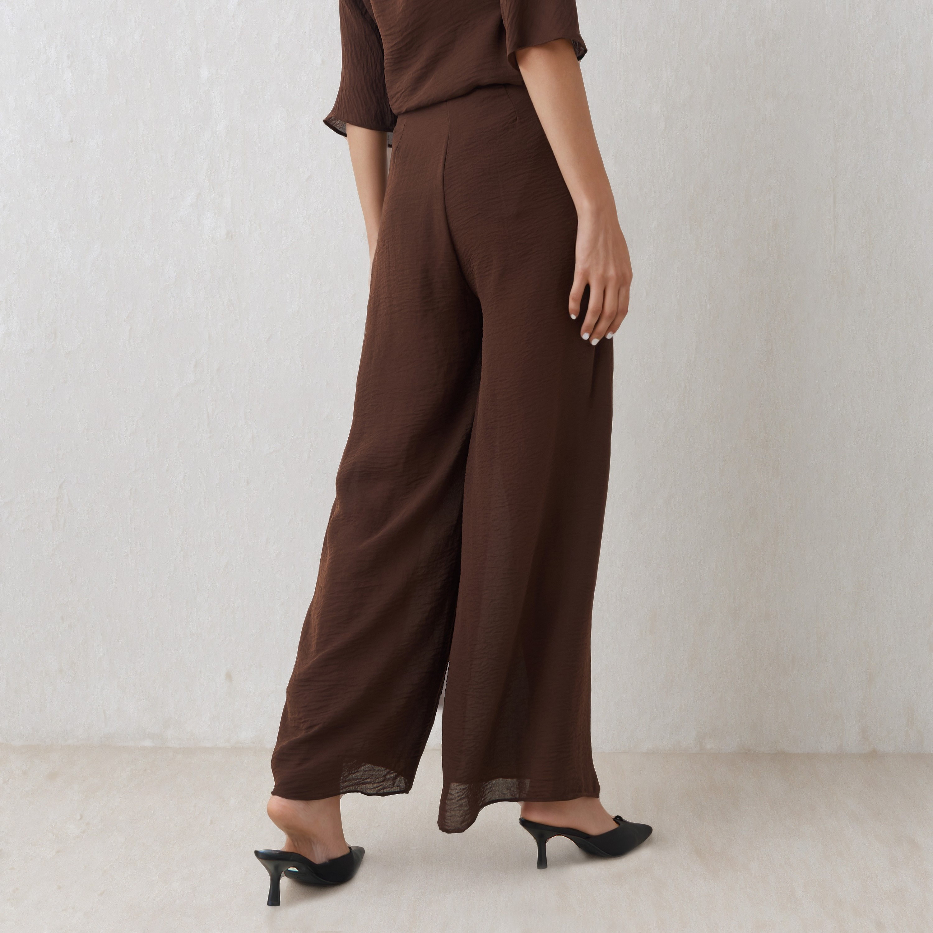 Regular Fit Flexi Waist Pants with Side Slits and Pockets-women-clothing-bottoms-trousers-image-3