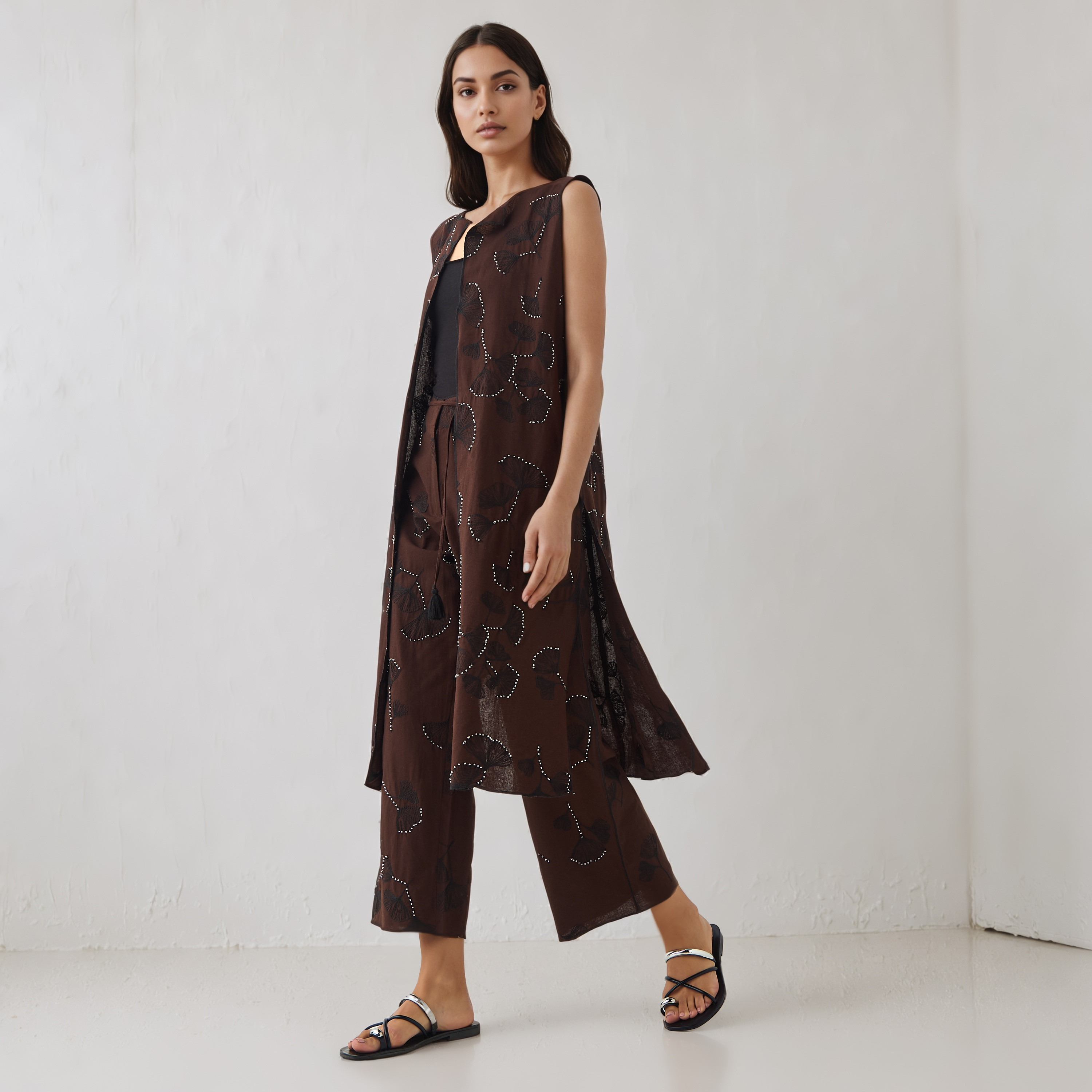 Embroidered Sleeveless Longline Cover-up-women-clothing-shirtsandblouses-blouses-image-2