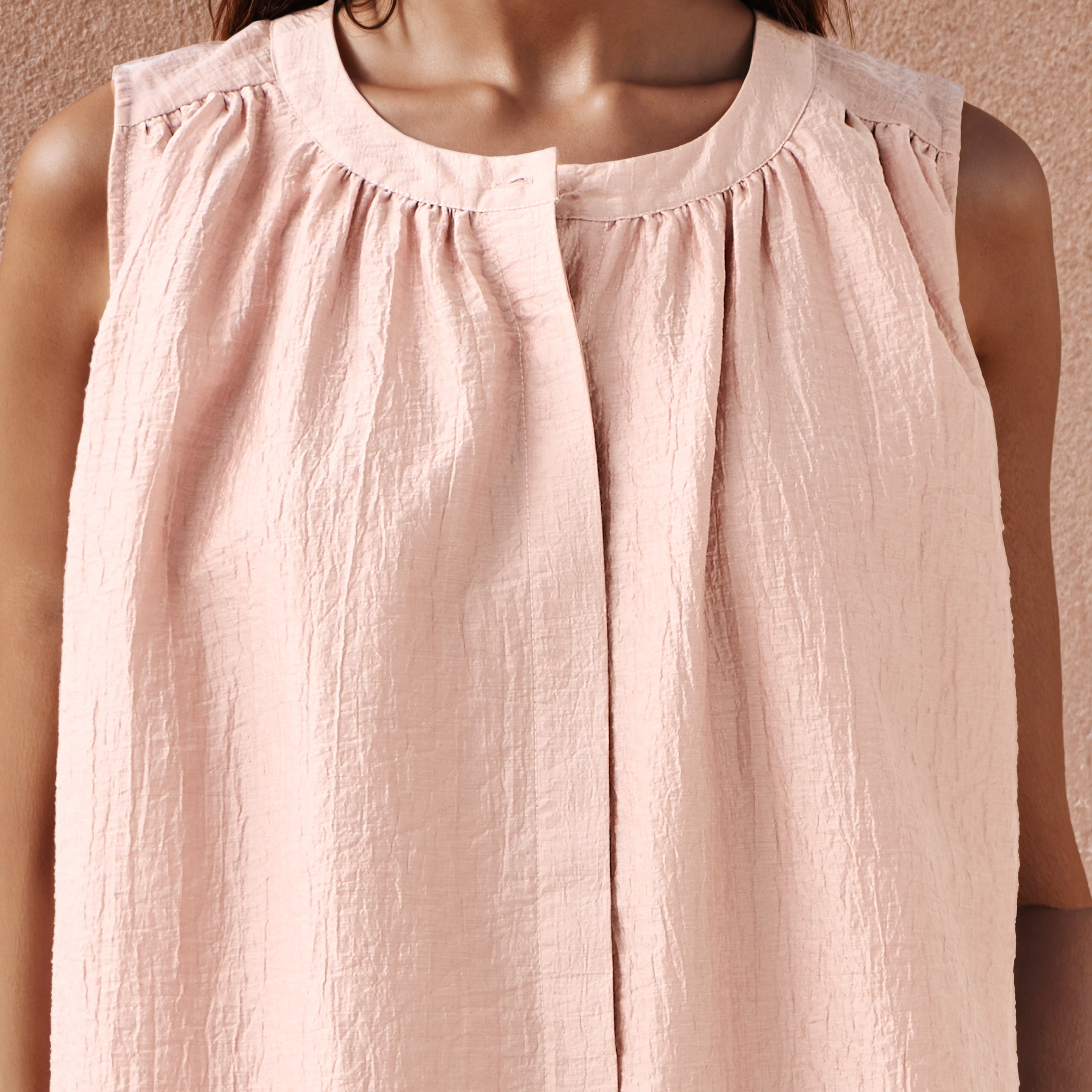 Sleeveless Gathered Top-women-clothing-shirtsandblouses-blouses-image-4