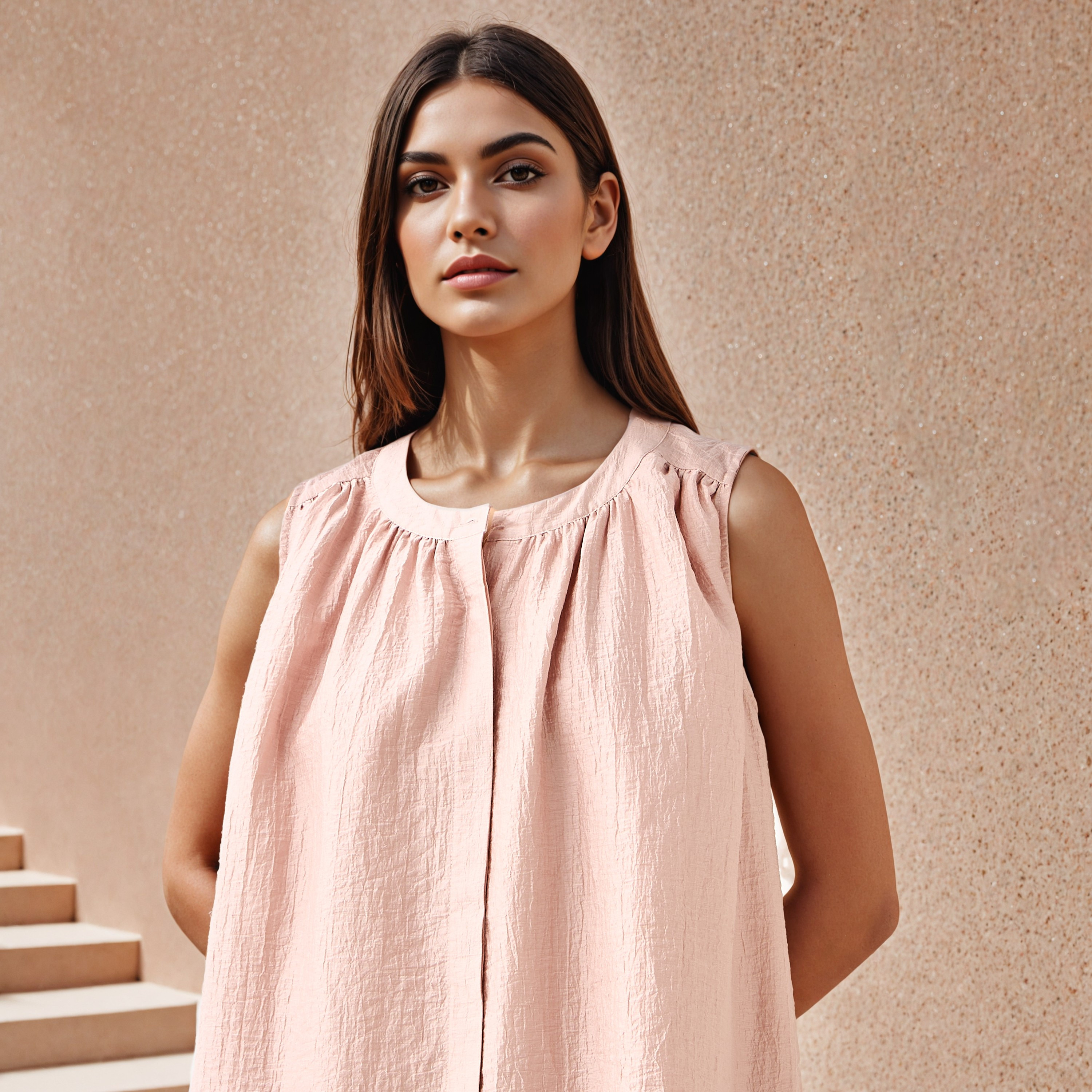 Sleeveless Gathered Top-women-clothing-shirtsandblouses-blouses-image-5