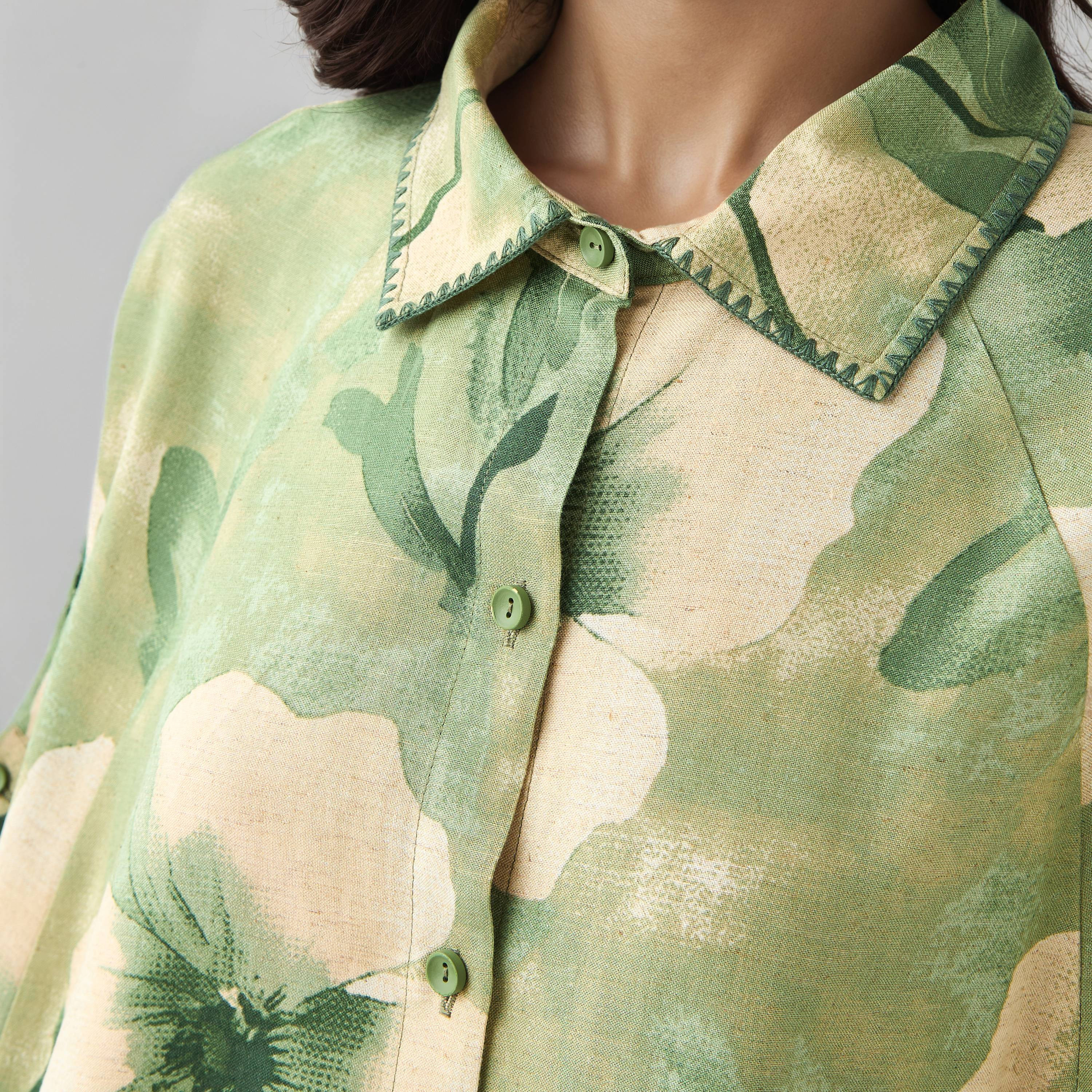 قميص ترابيز بأكمام قصيرة وطبعات زهرية-women-clothing-shirtsandblouses-shirts-image-4