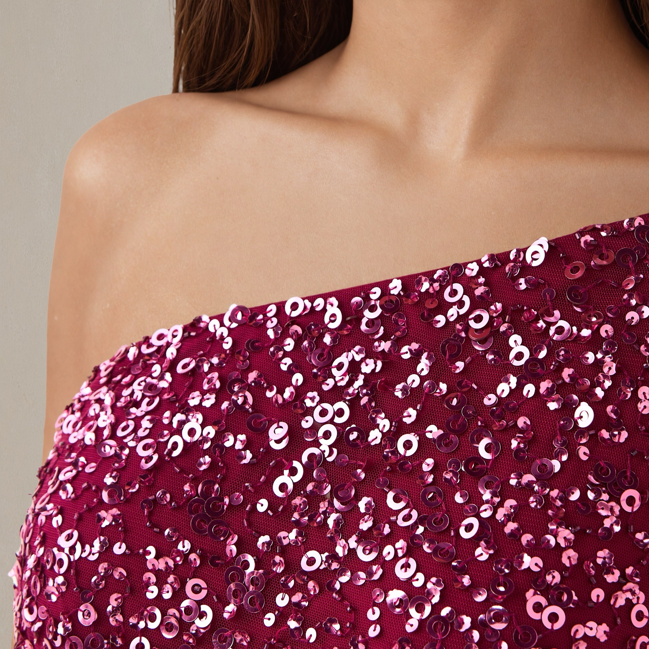 Sequin Embellished Party Dress with One Shoulder-women-clothing-dresses-image-5