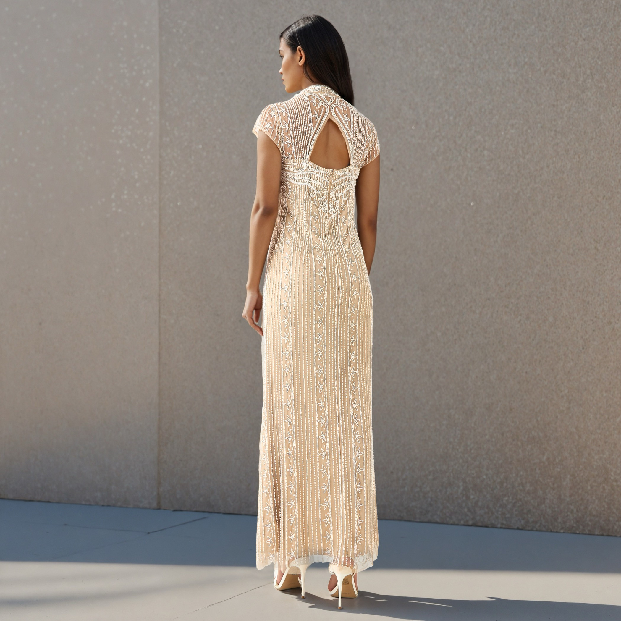 Bead Embellished Trellis Party Dress with Cutout Detail-women-clothing-dresses-image-3