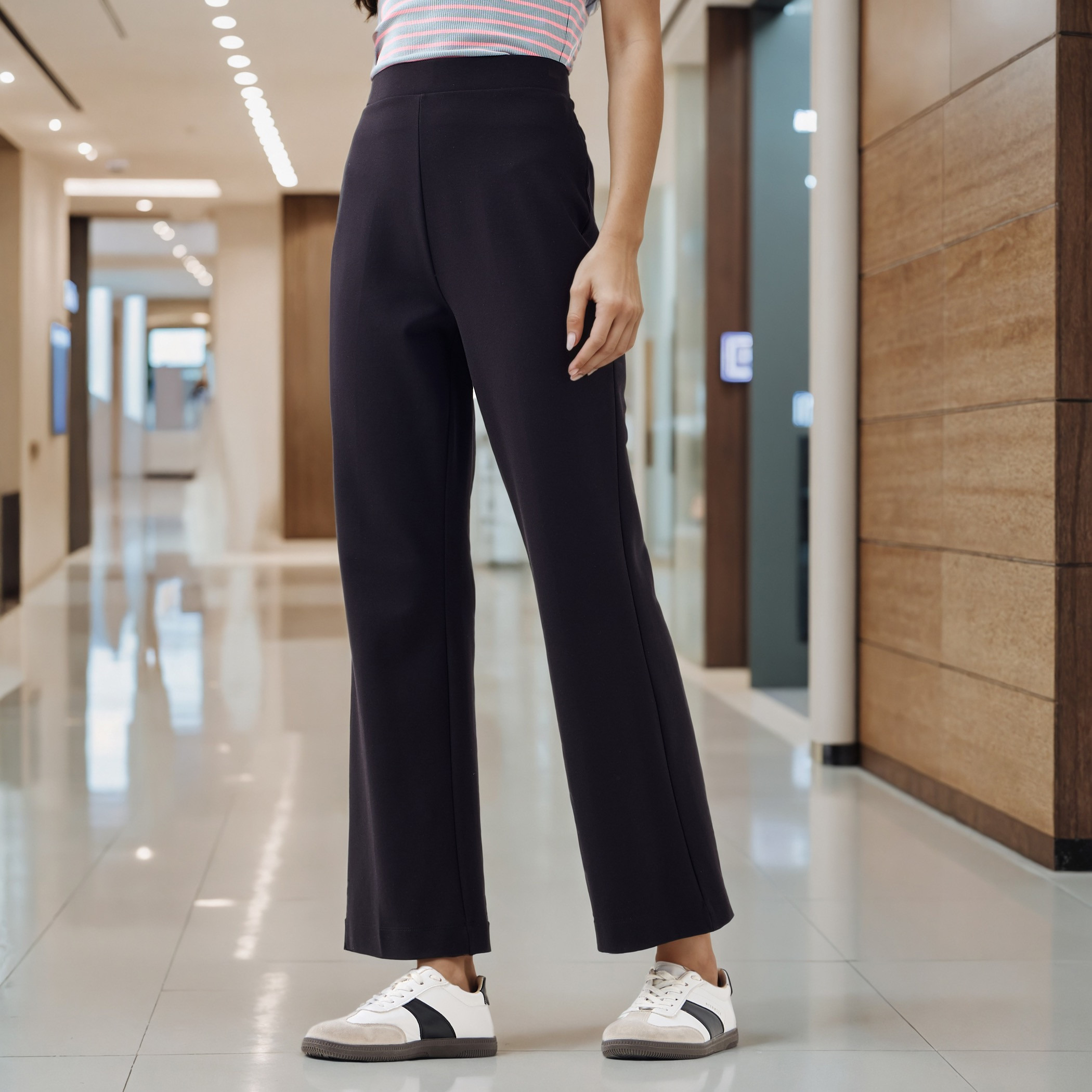 Ponte Bootleg Flexi Waist Pants-women-clothing-bottoms-trousers-image-1