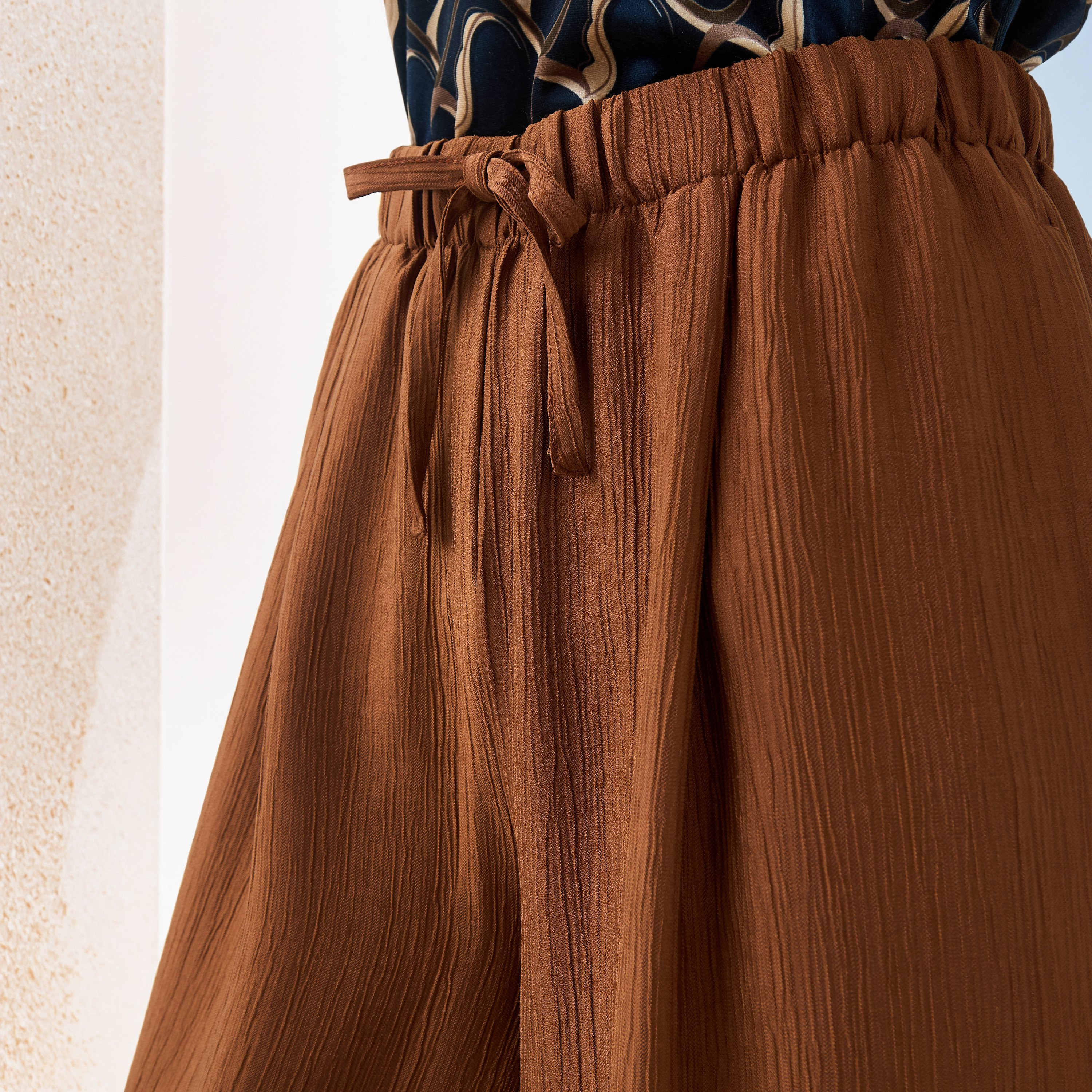 Textured Relaxed Fit Pants-women-clothing-bottoms-trousers-image-4