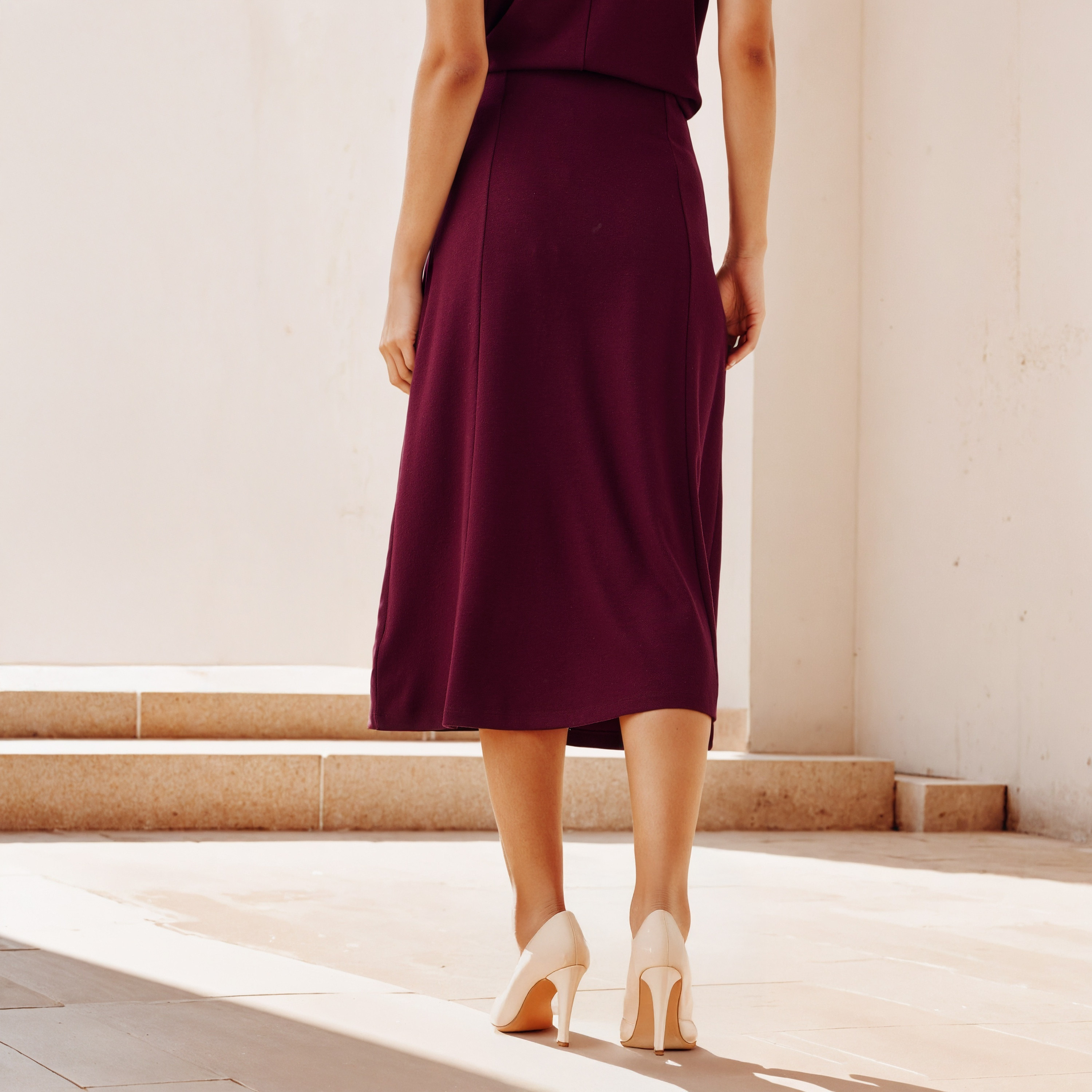Front Button Accent A-line Skirt-women-clothing-bottoms-skirts-image-3