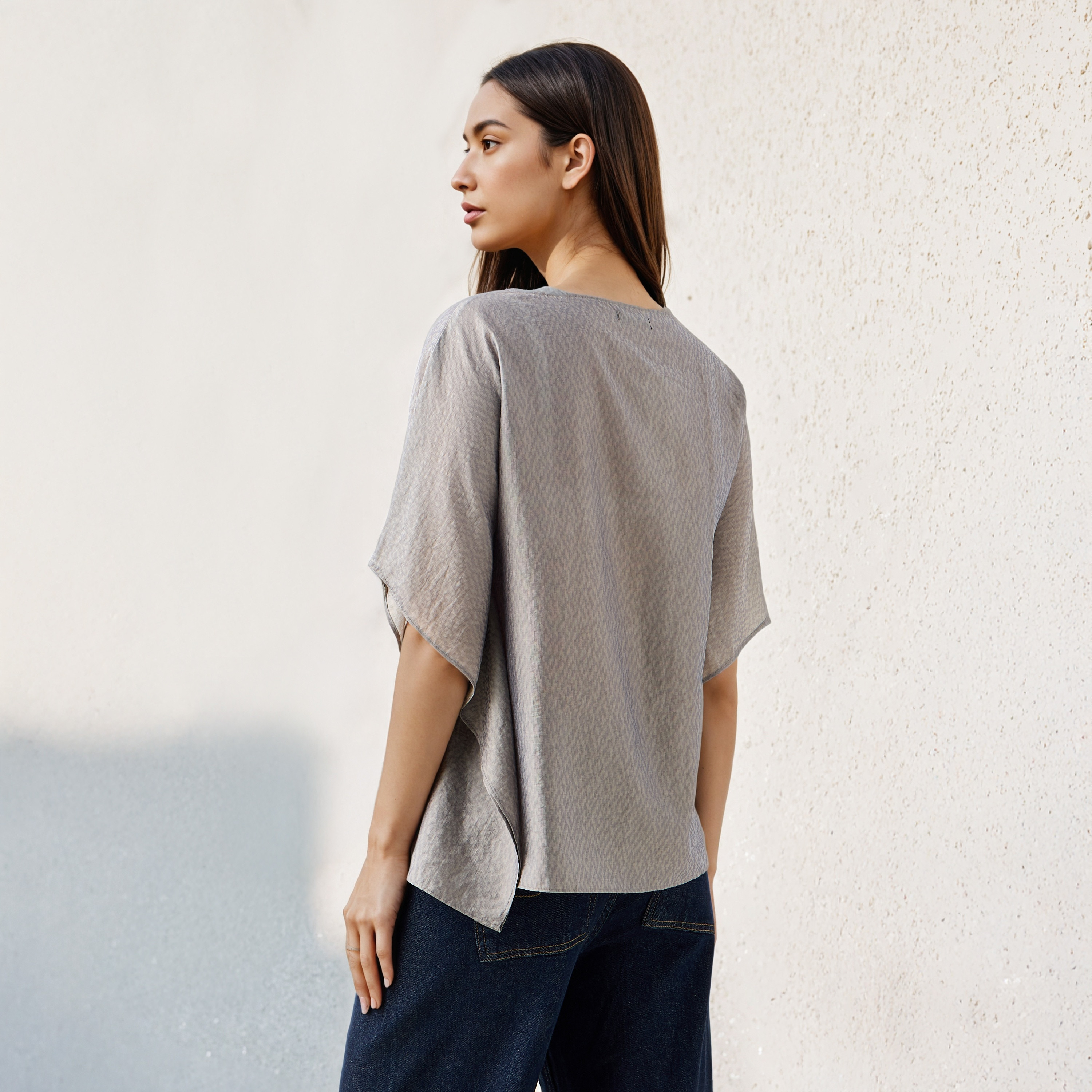 Kimono Top with Metal Accent-women-clothing-shirtsandblouses-blouses-image-3
