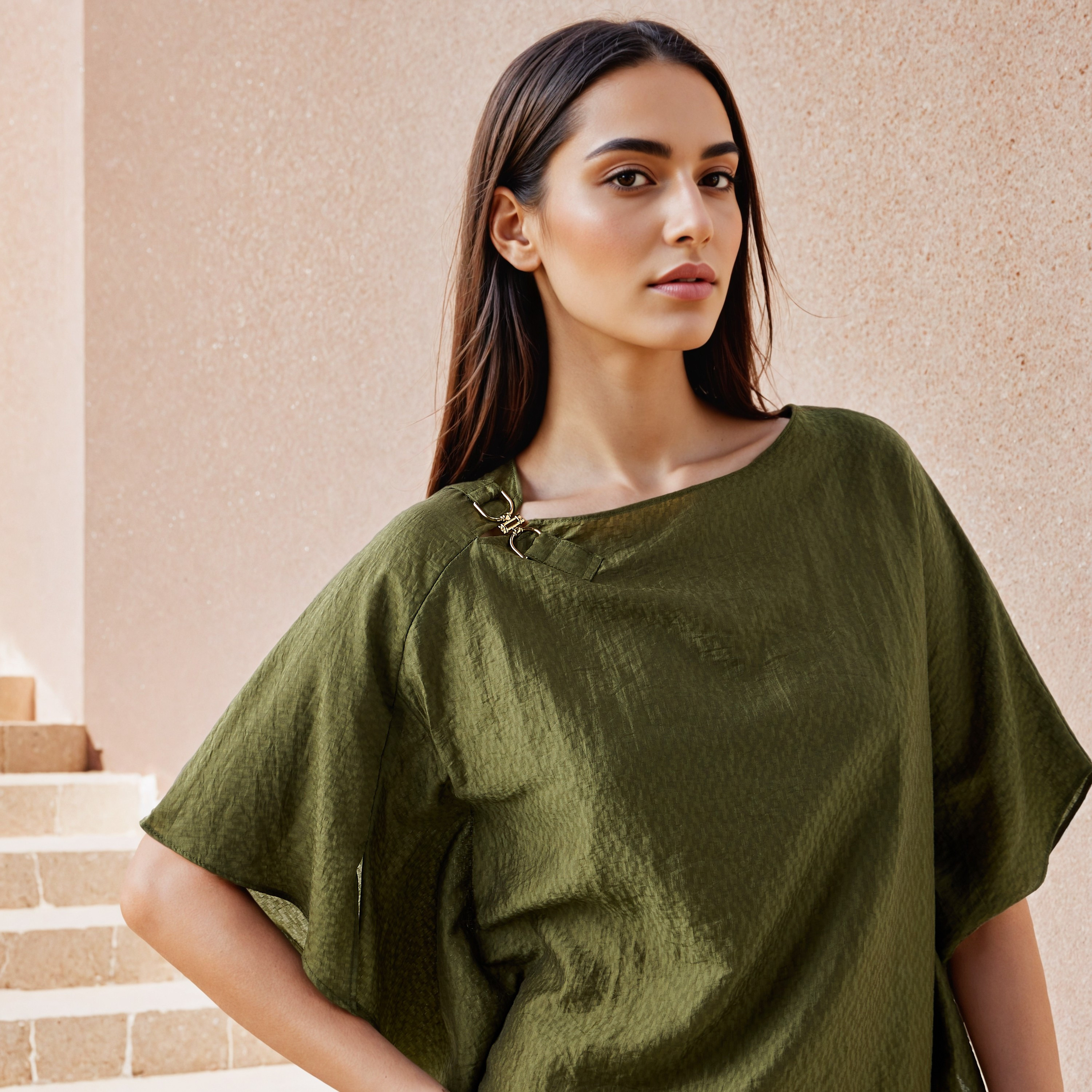 Kimono Top with Metal Accent-women-clothing-shirtsandblouses-blouses-image-9