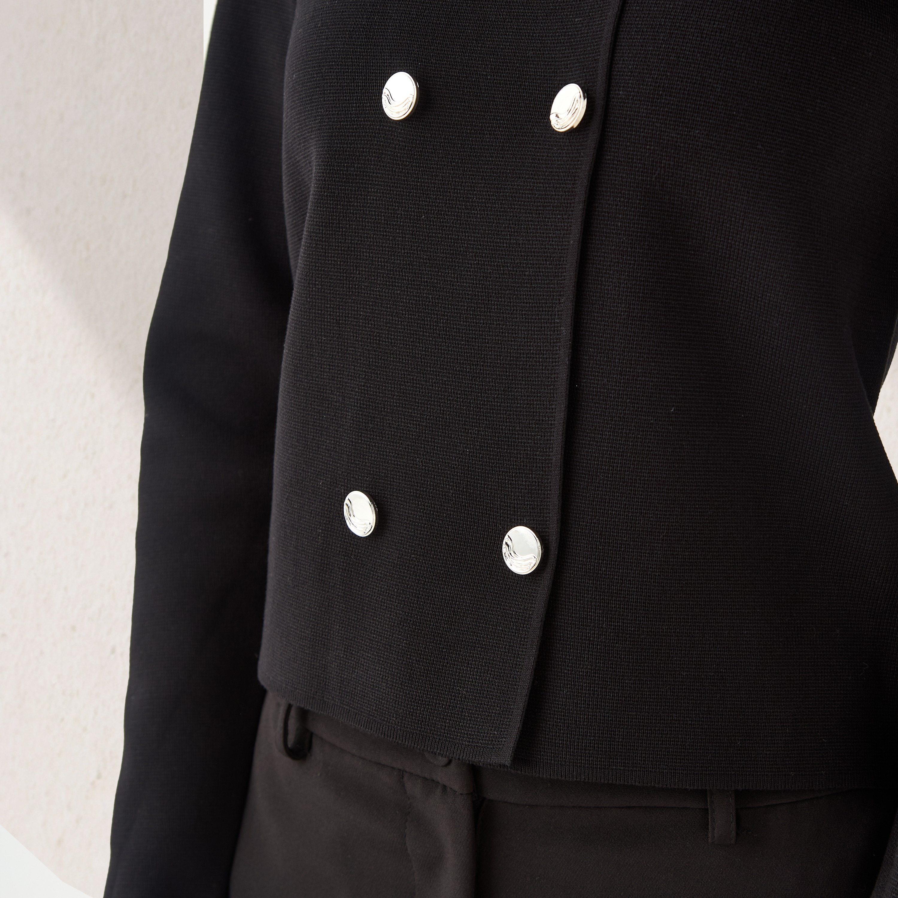 Regular Fit Button Detail Round Neck Cardigan-women-winterwear-cardigansandjumpers-cardigans-image-5