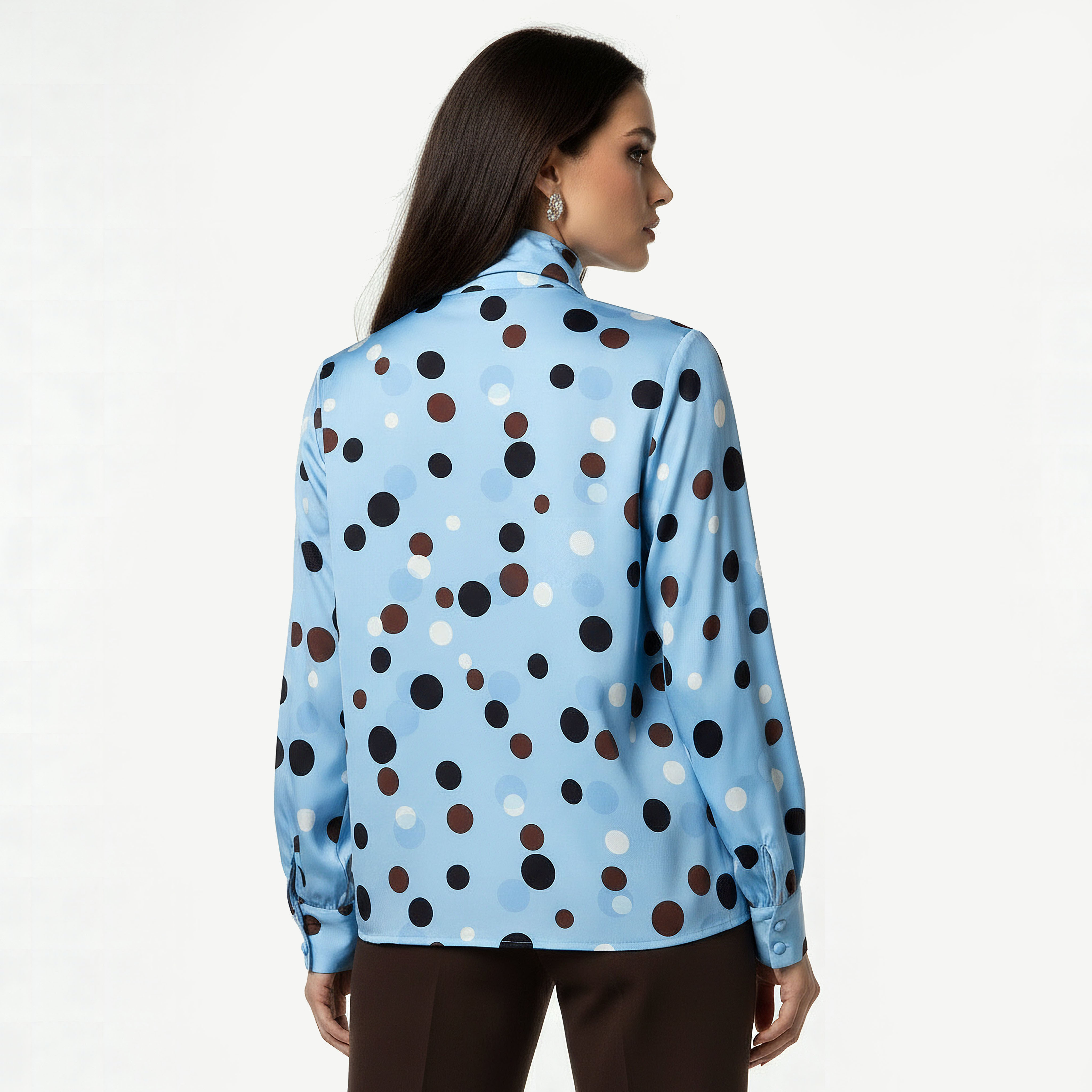 بلوزة بقصة عادية وطبعات وتفاصيل ياقة وشاح-women-clothing-shirtsandblouses-blouses-image-2