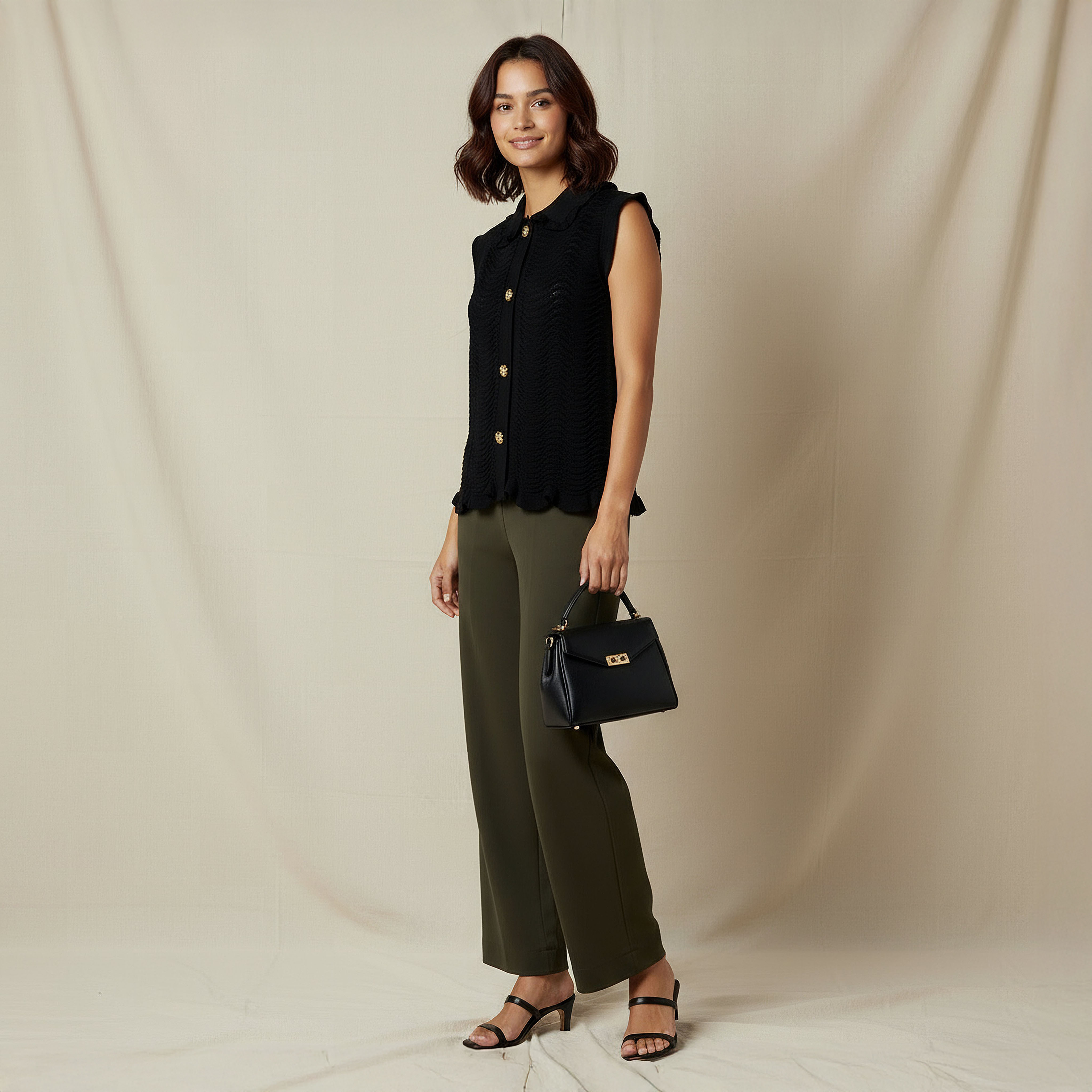 Regular Fit Top with Texture-women-clothing-tshirts-image-2