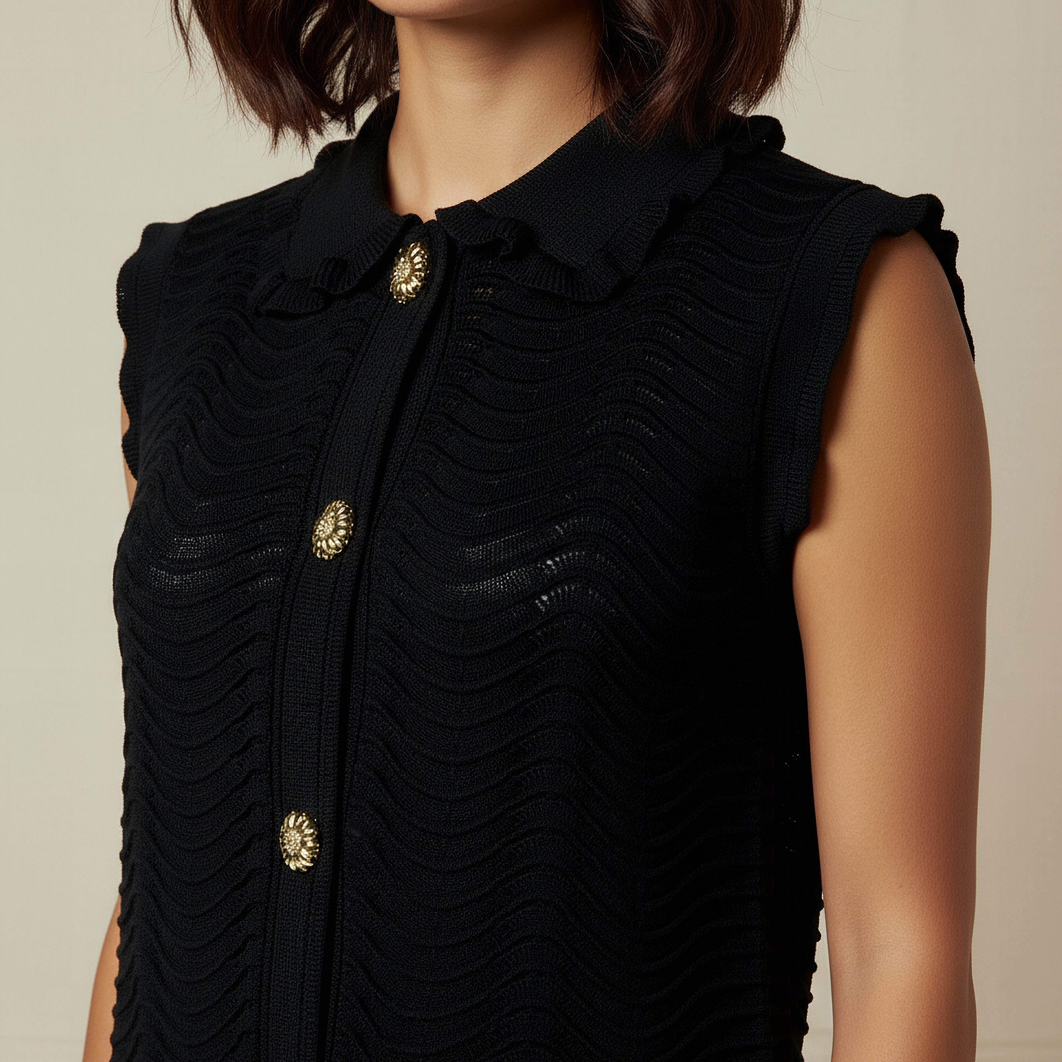 Regular Fit Top with Texture-women-clothing-tshirts-image-4