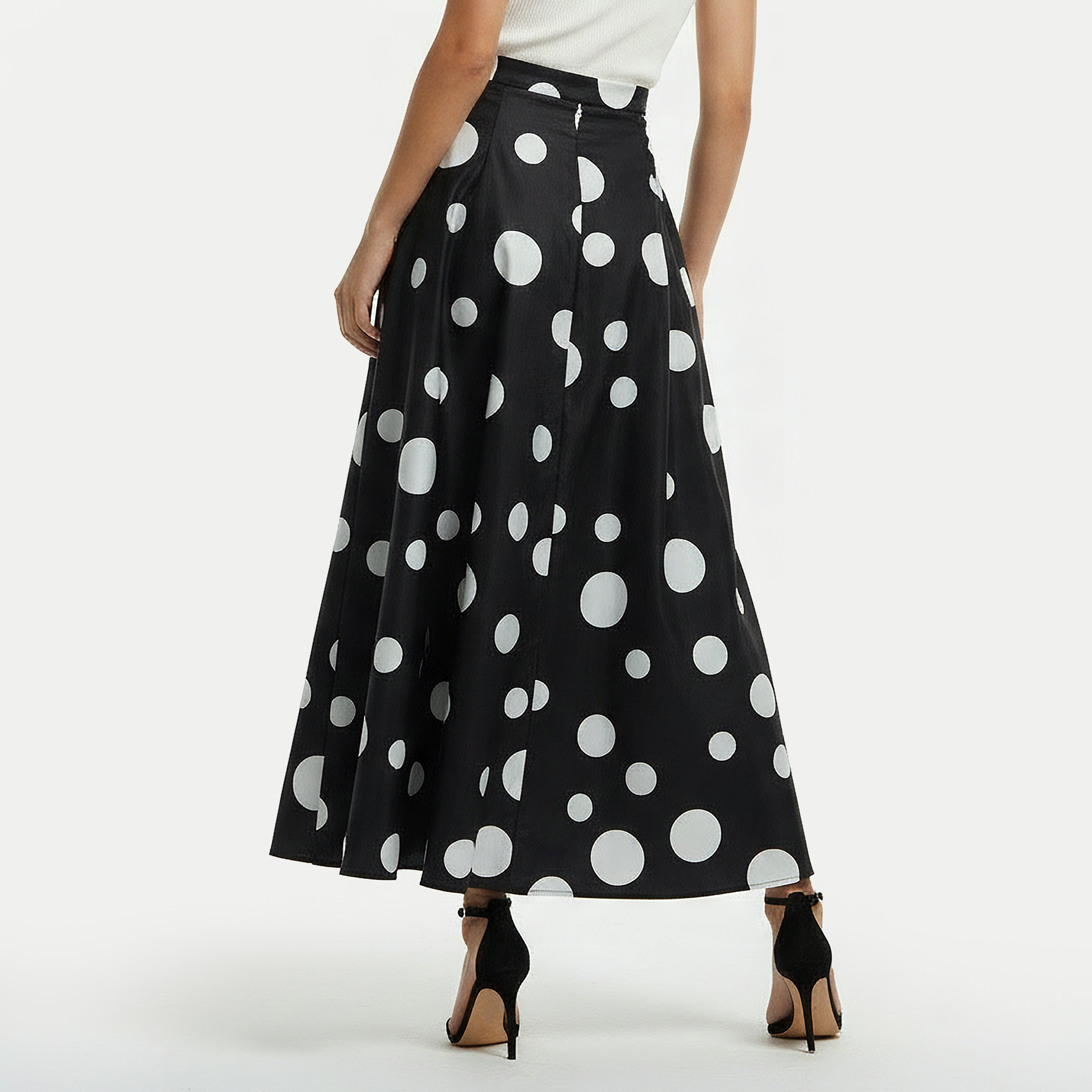 Maxi Polka Dot Print Skirt with Pockets-women-clothing-bottoms-skirts-image-5