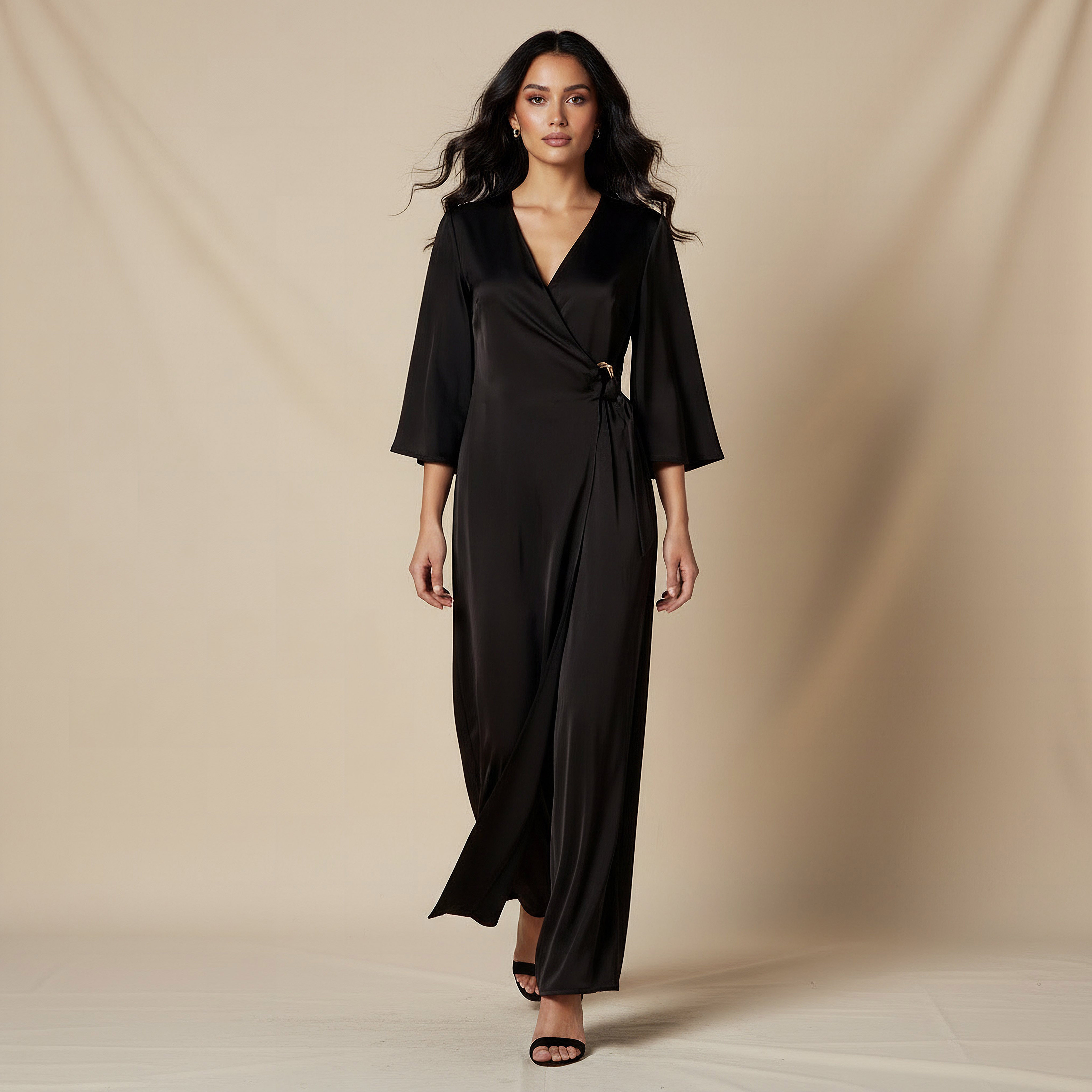 Jumpsuit Wide Leg with Buckle Detail-women-clothing-dresses-image-1