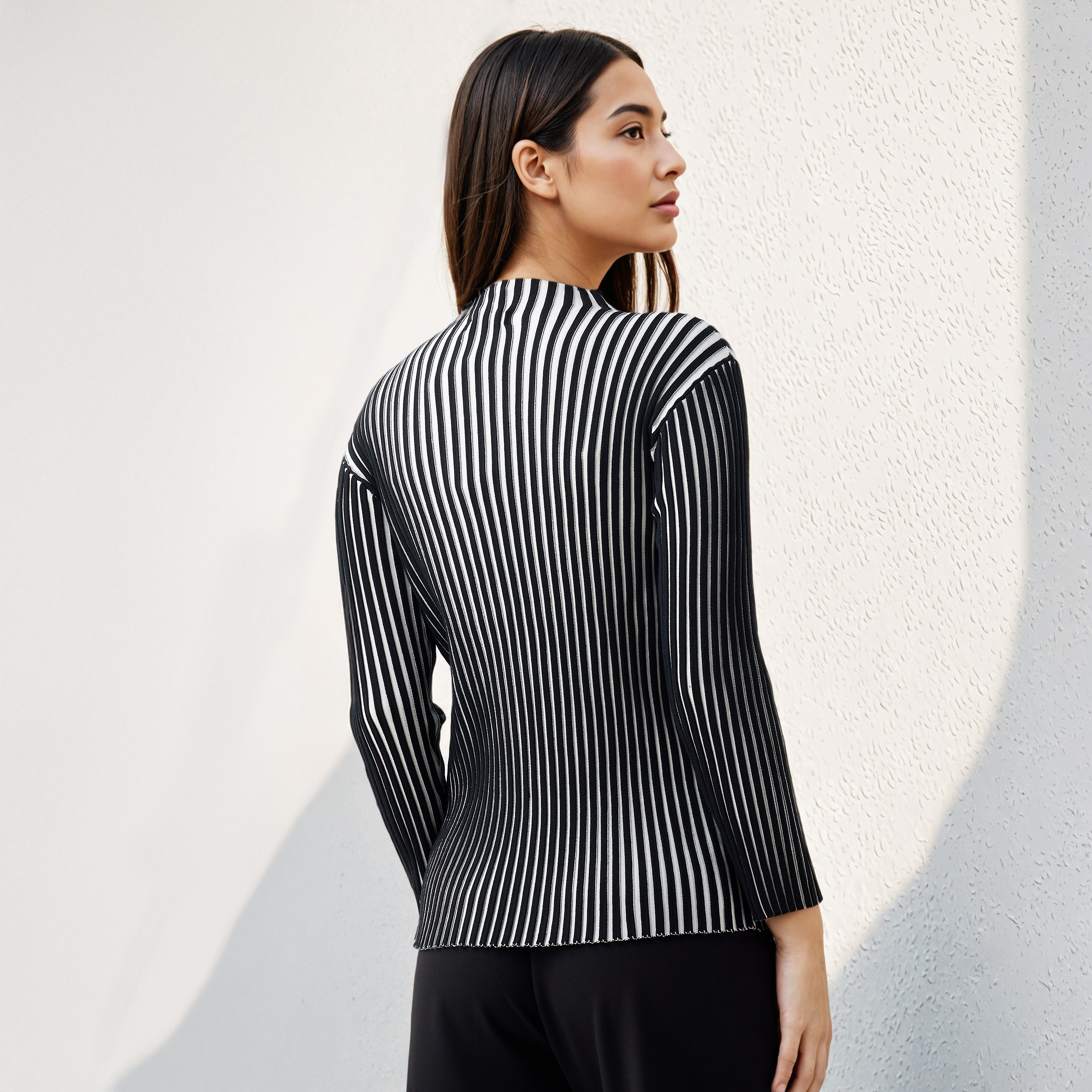 بلوزة مقلمة بياقة عالية-women-clothing-cardigansandjumpers-jumpers-image-4
