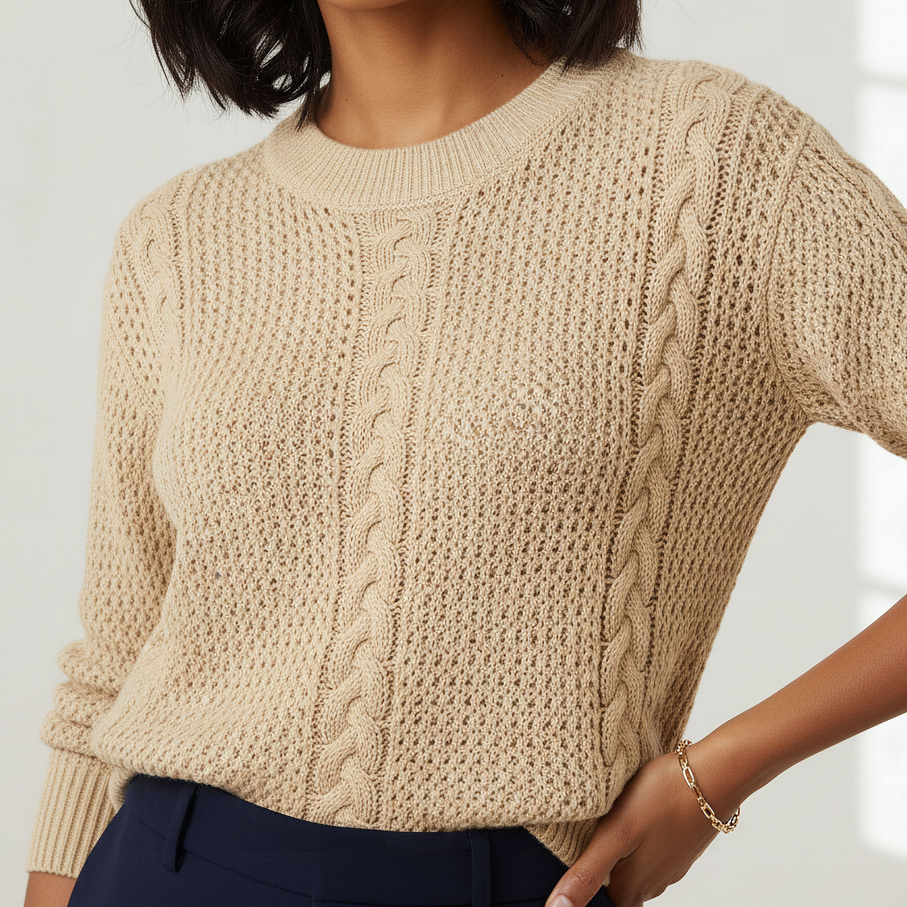 كنزة لوركس محبوكة-women-clothing-cardigansandjumpers-jumpers-image-1