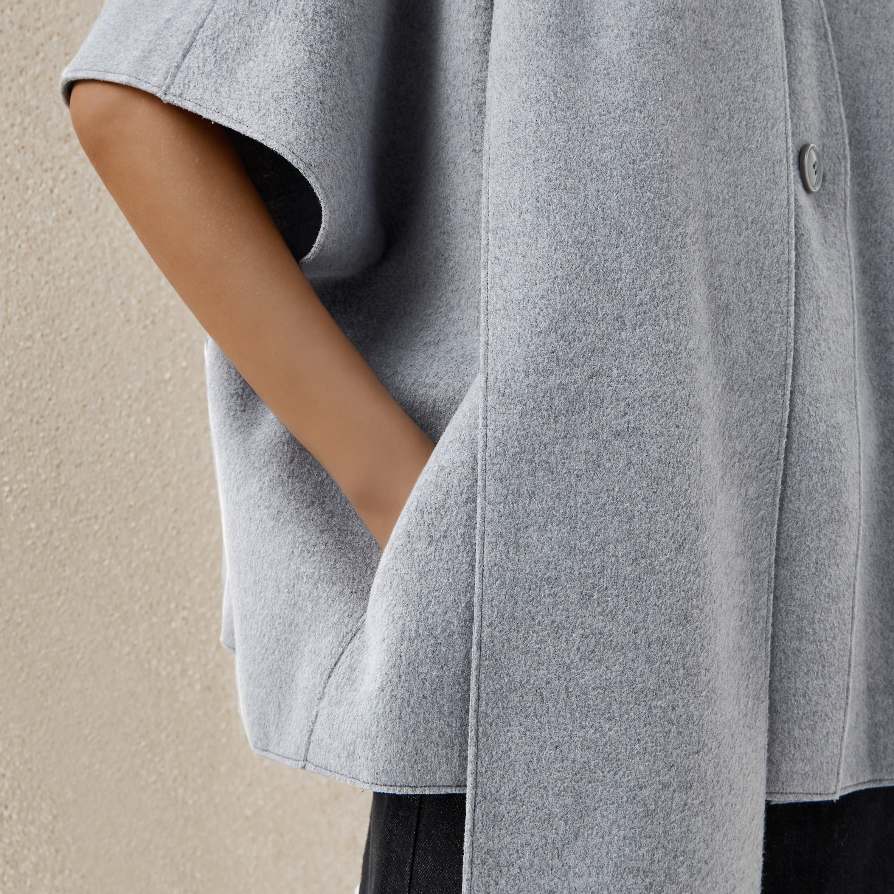 Textured Asymmetric Poncho with Scarf Detail-women-winterwear-cardigansandjumpers-cardigans-image-5