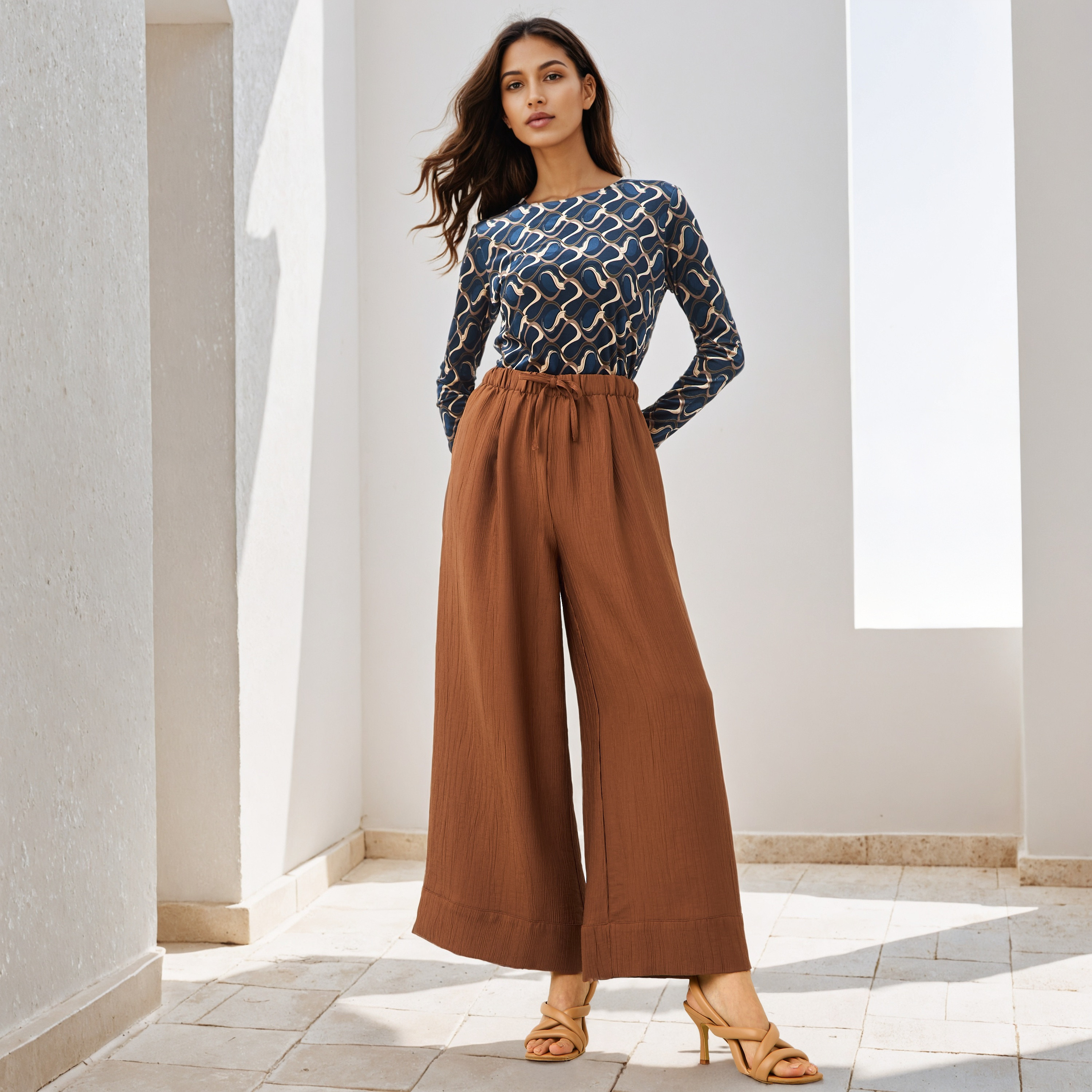 Printed Velvet Top-women-clothing-tshirts-image-2