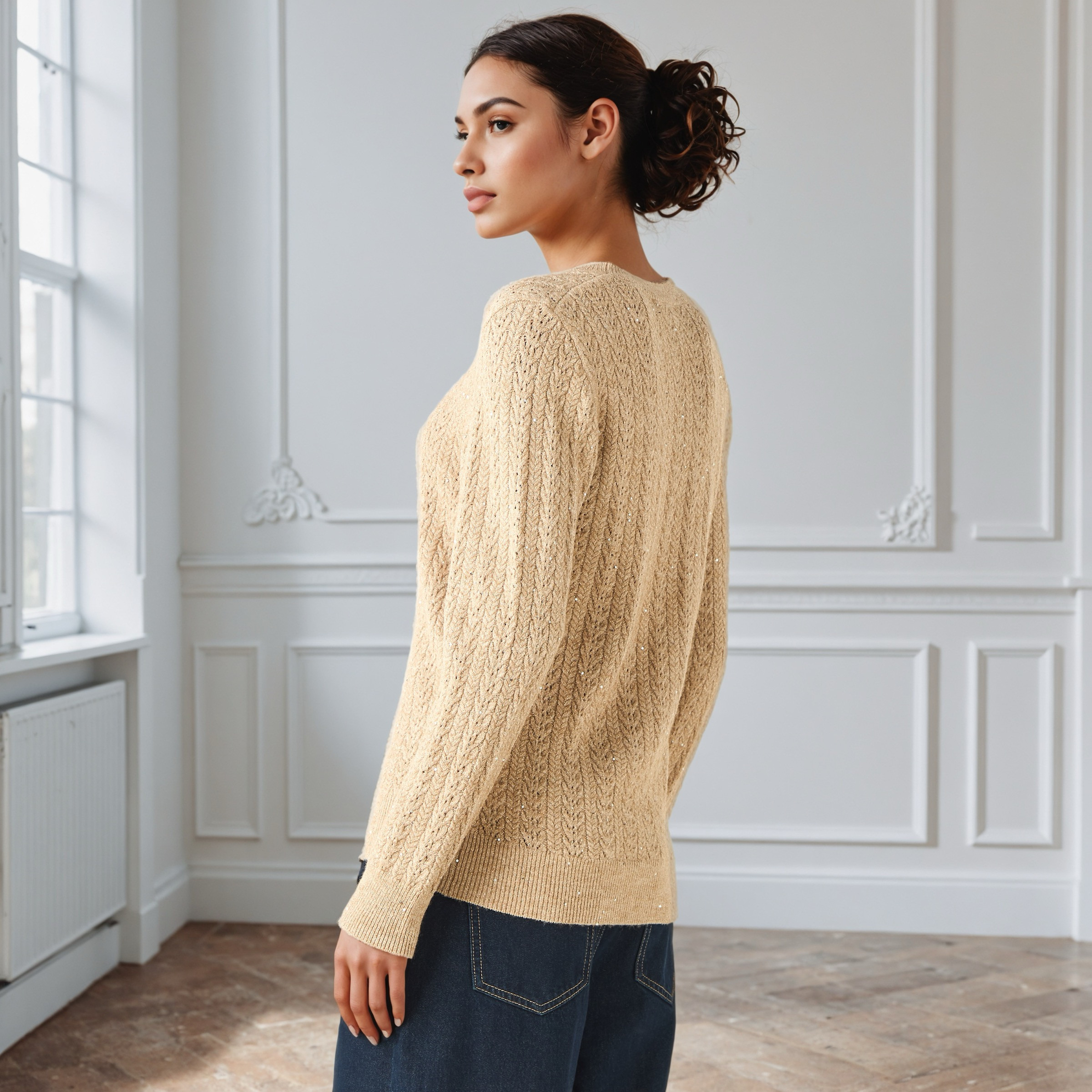 Regular Fit Cable Knit Crew Neck Sweater-women-clothing-cardigansandjumpers-jumpers-image-3