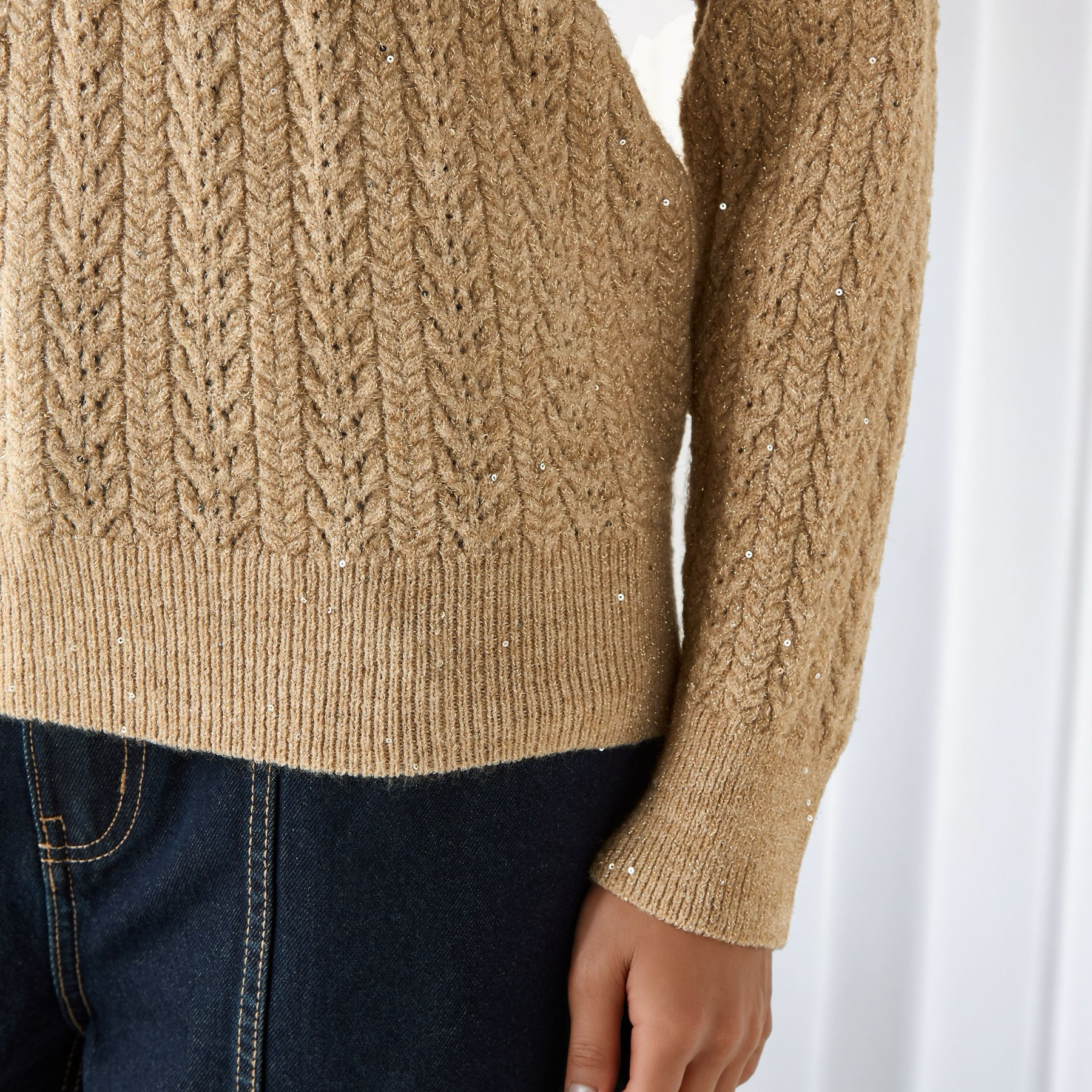 Regular Fit Cable Knit Crew Neck Sweater-women-clothing-cardigansandjumpers-jumpers-image-5