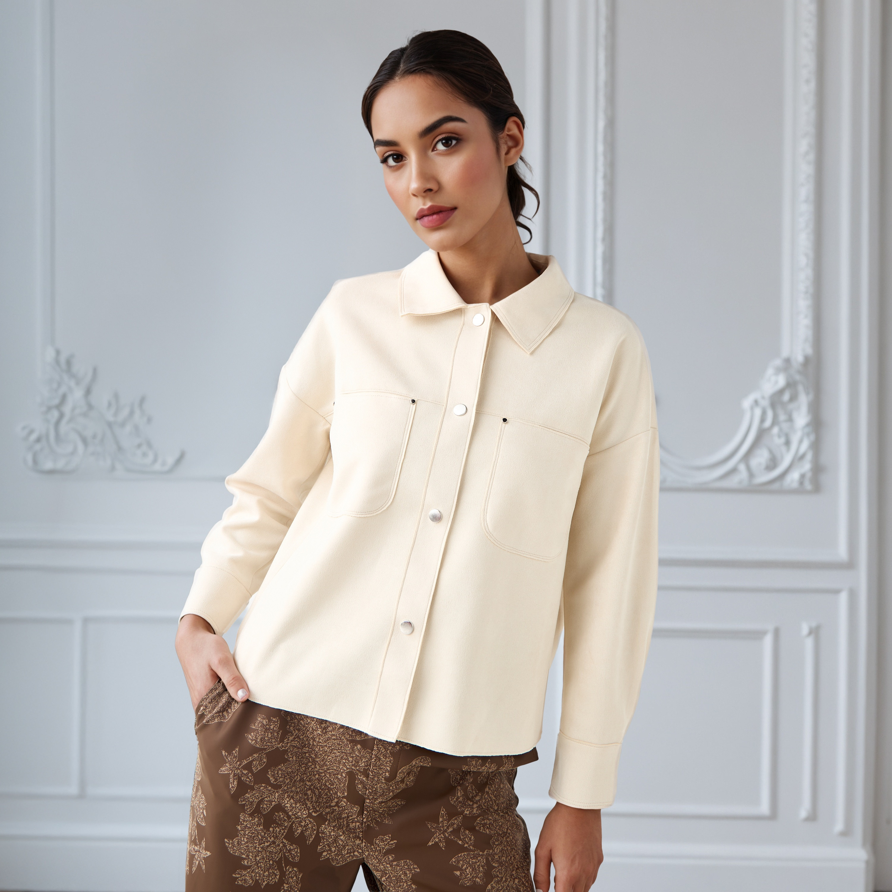 جاكيت شمواه بقصّة عادية-women-winterwear-coatsandjackets-jackets-image-1