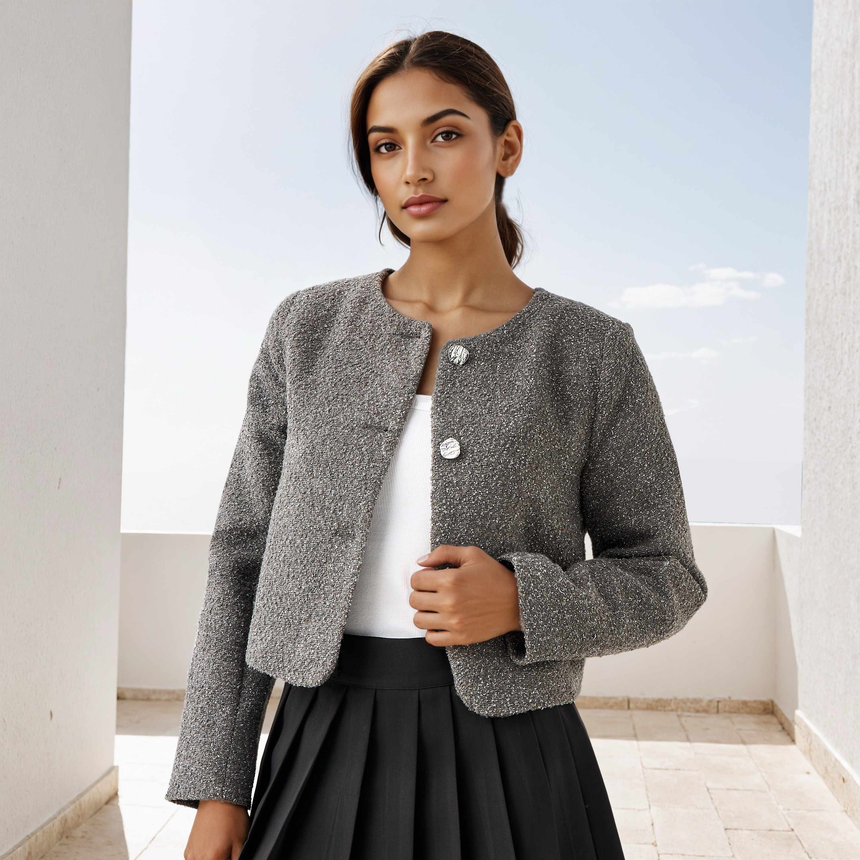 Textured Tweed Jacket-women-winterwear-coatsandjackets-jackets-image-1
