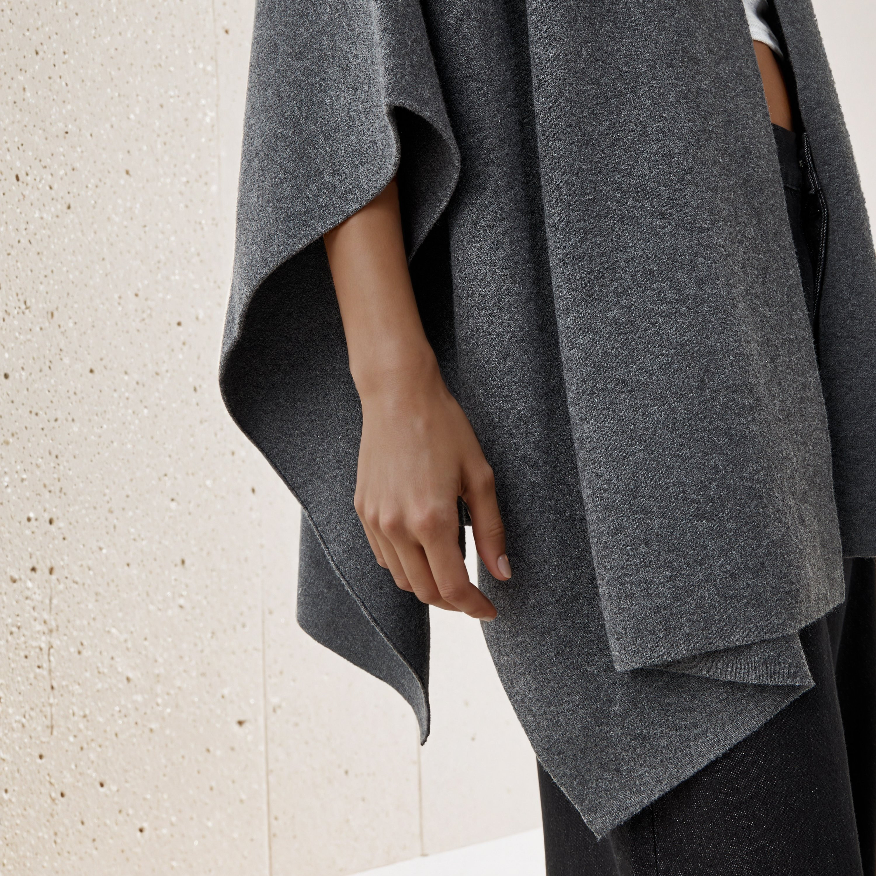 Relaxed Fit Hooded Poncho-women-winterwear-cardigansandjumpers-cardigans-image-5