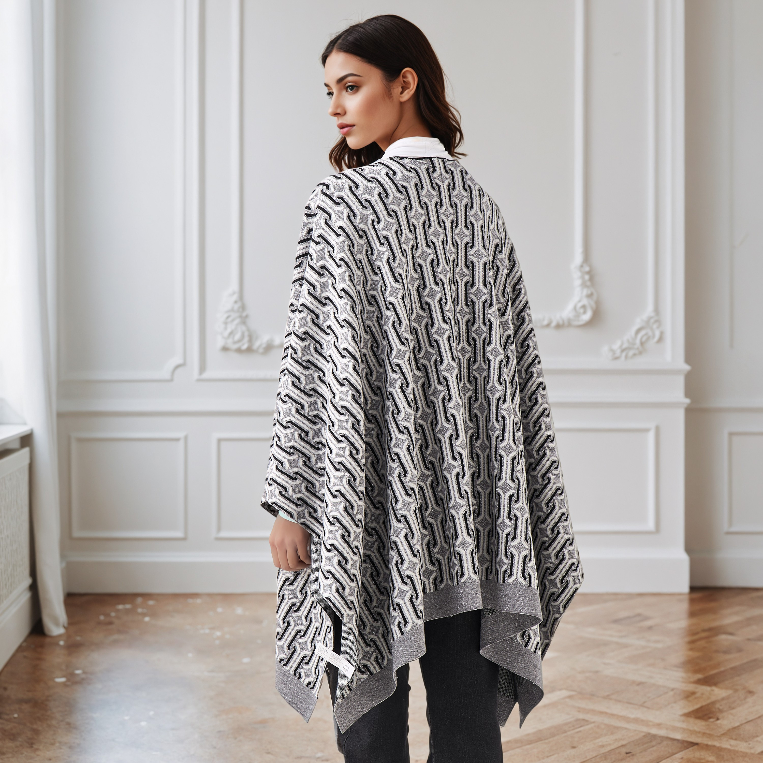 شال بونشو بقصة مريحة وطبعات-women-winterwear-cardigansandjumpers-cardigans-image-3