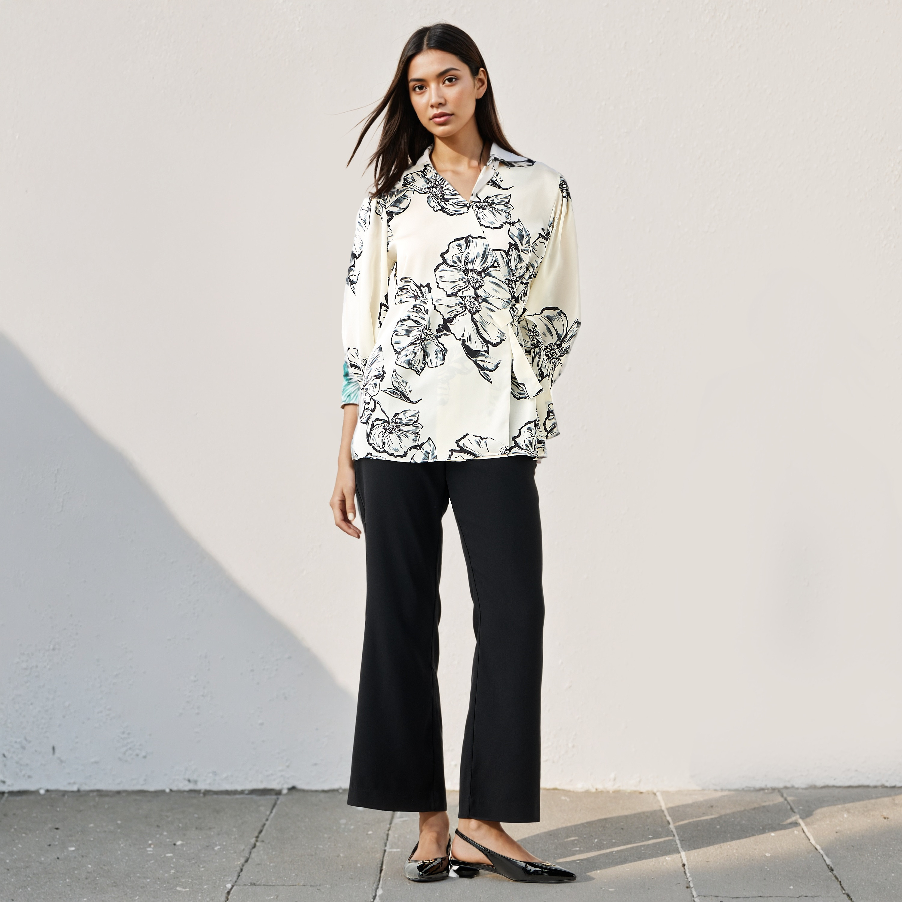 Flared Pants with Zip Closure-women-clothing-bottoms-trousers-image-2