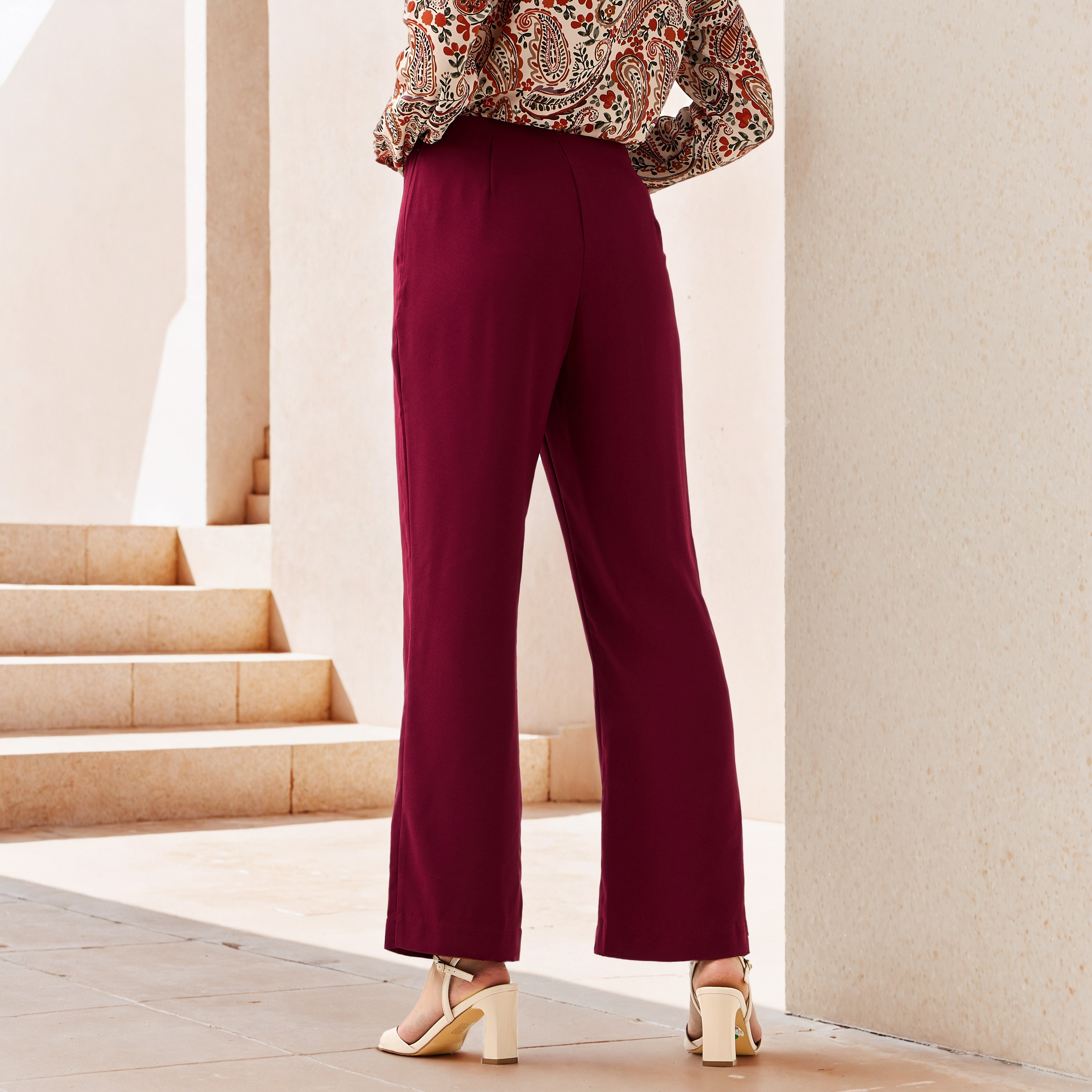 Flared Pants with Zip Closure-women-clothing-bottoms-trousers-image-3