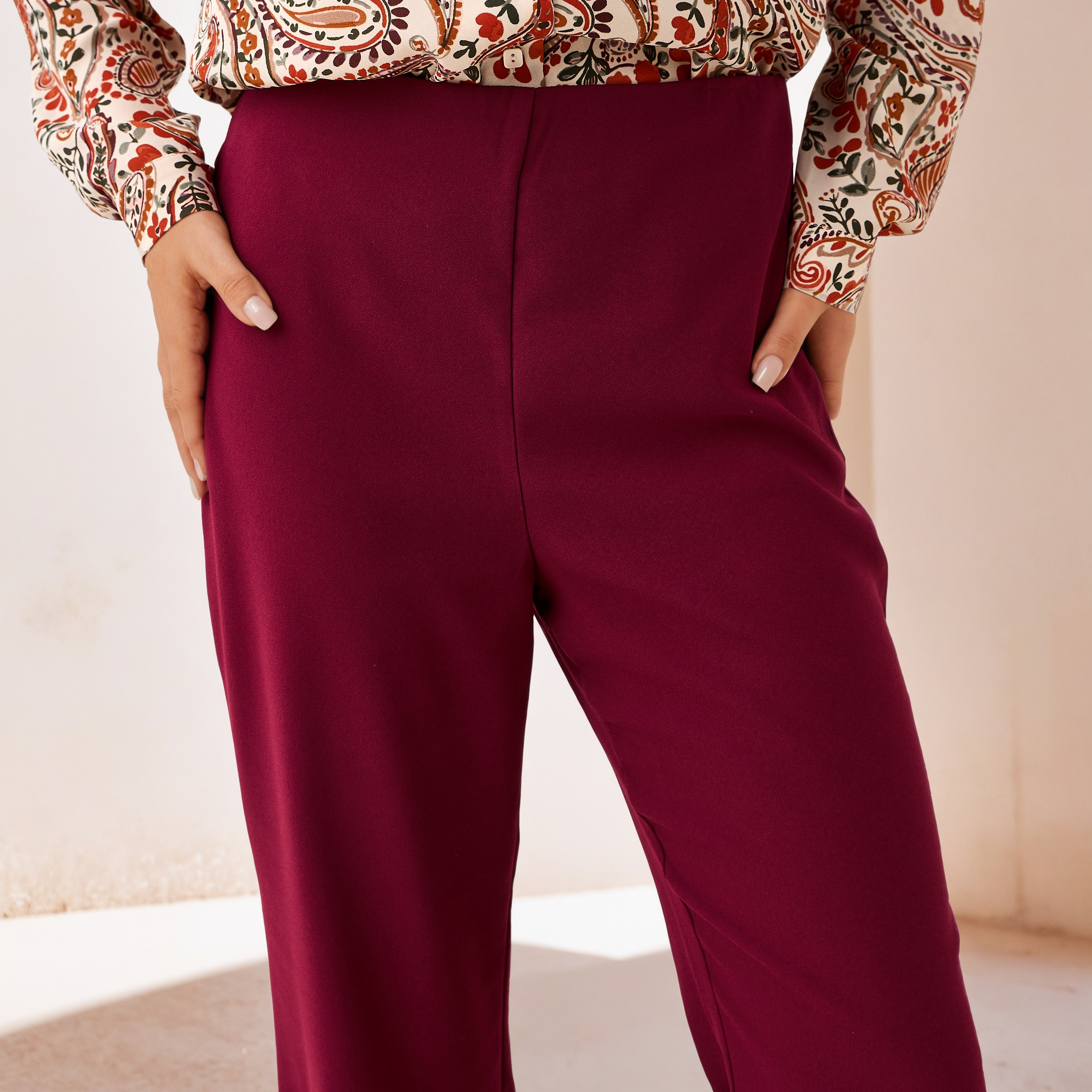 Flared Pants with Zip Closure-women-clothing-bottoms-trousers-image-4