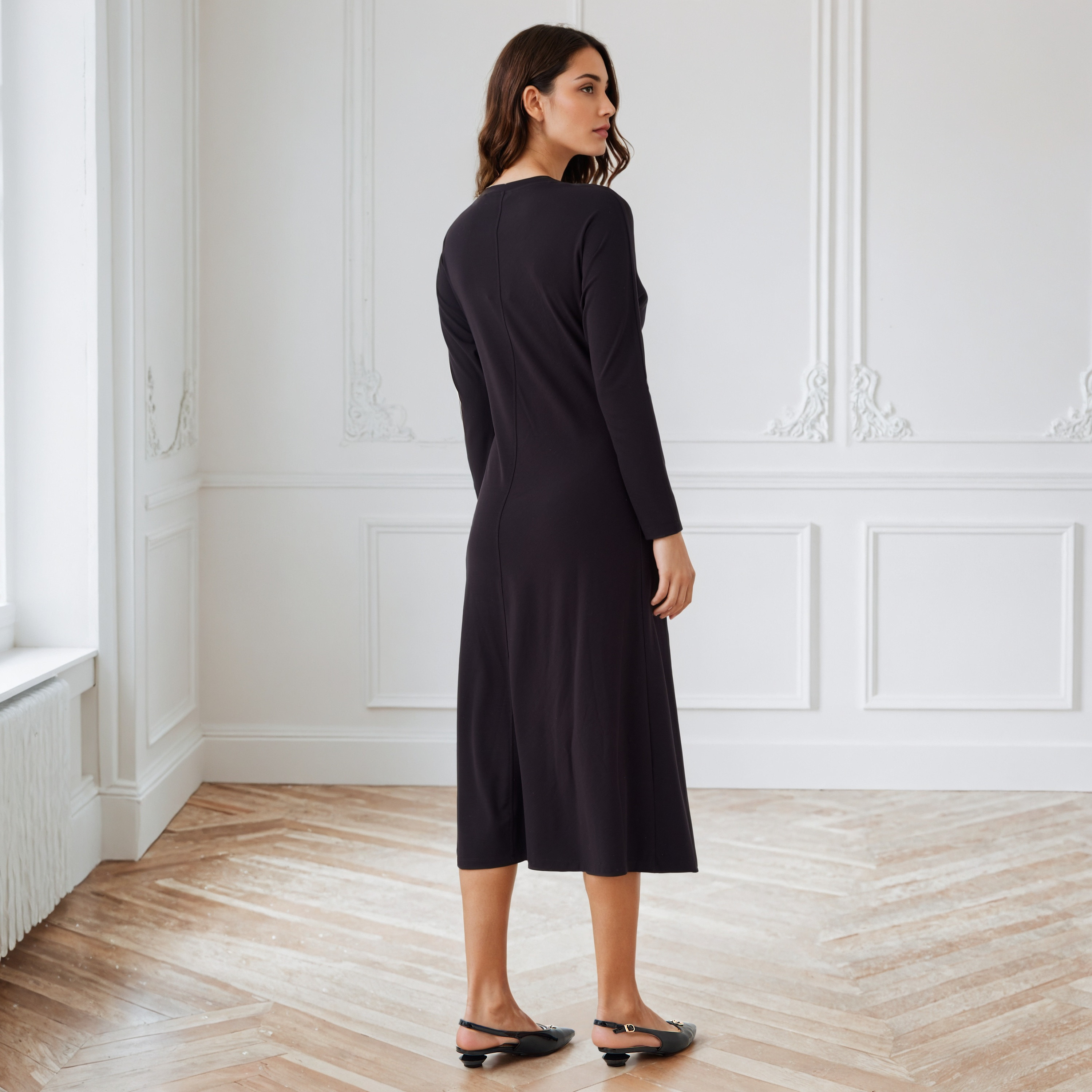 Draped Dress with Tie-Ups-women-clothing-dresses-image-3