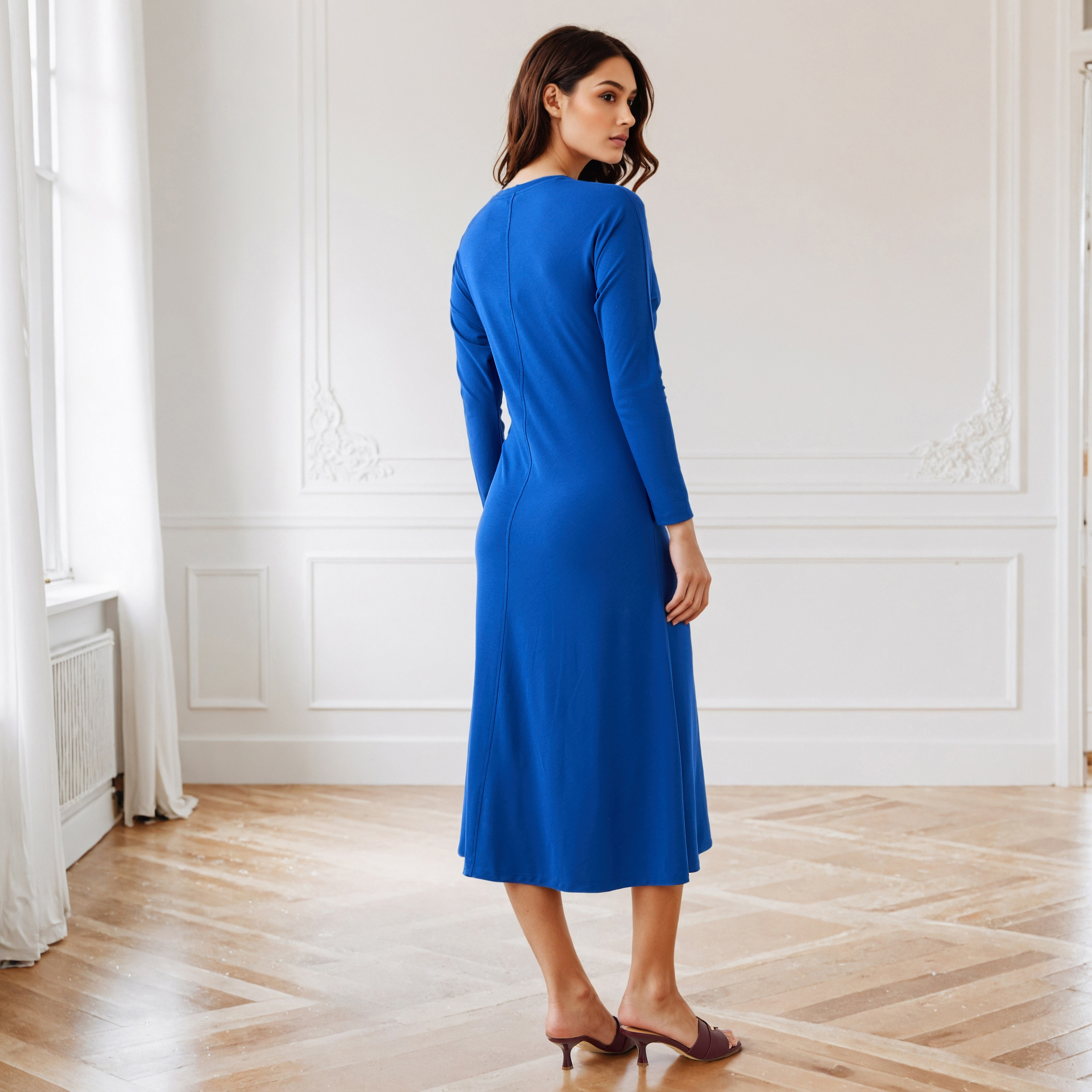 Draped Dress with Tie-Ups-women-clothing-dresses-image-3