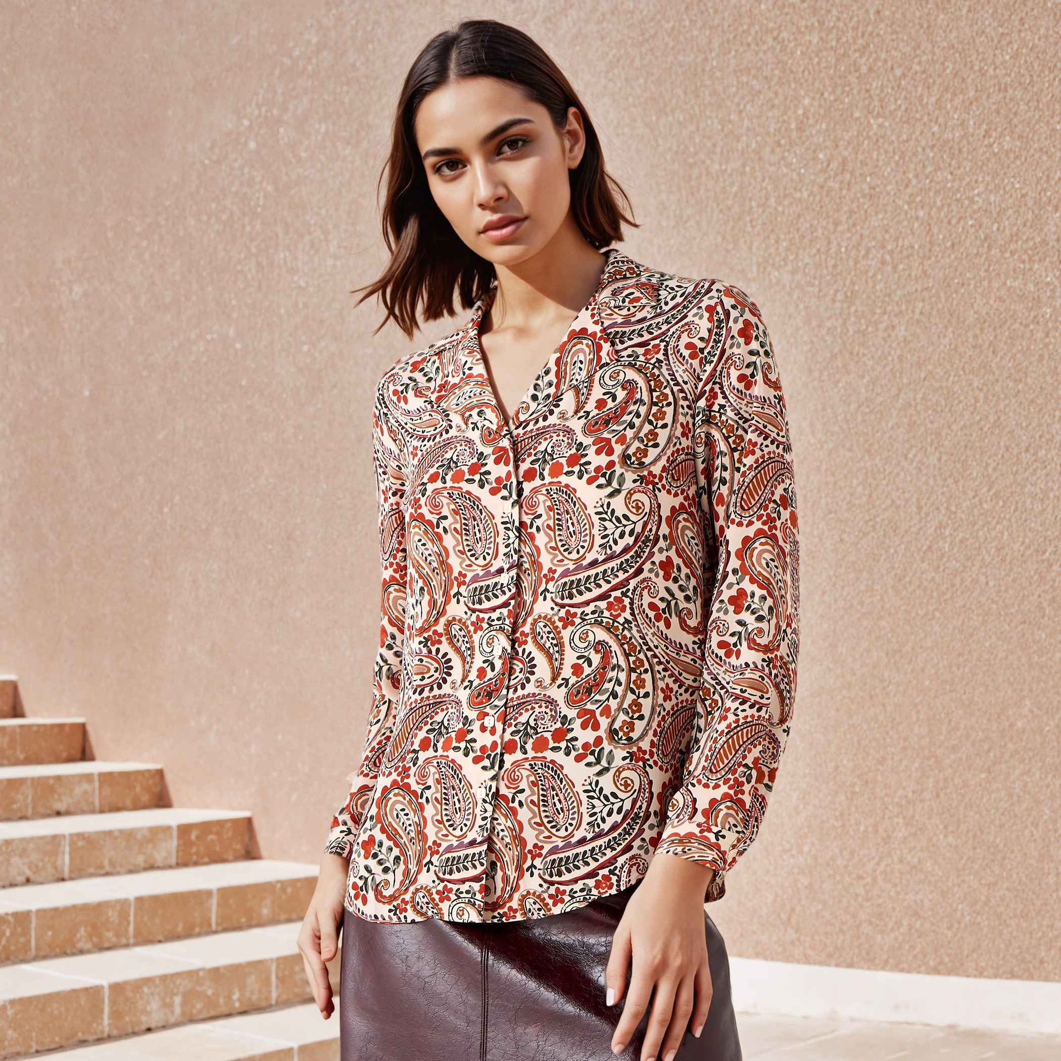 Printed Notch Collar Shirt-women-clothing-shirtsandblouses-shirts-image-6