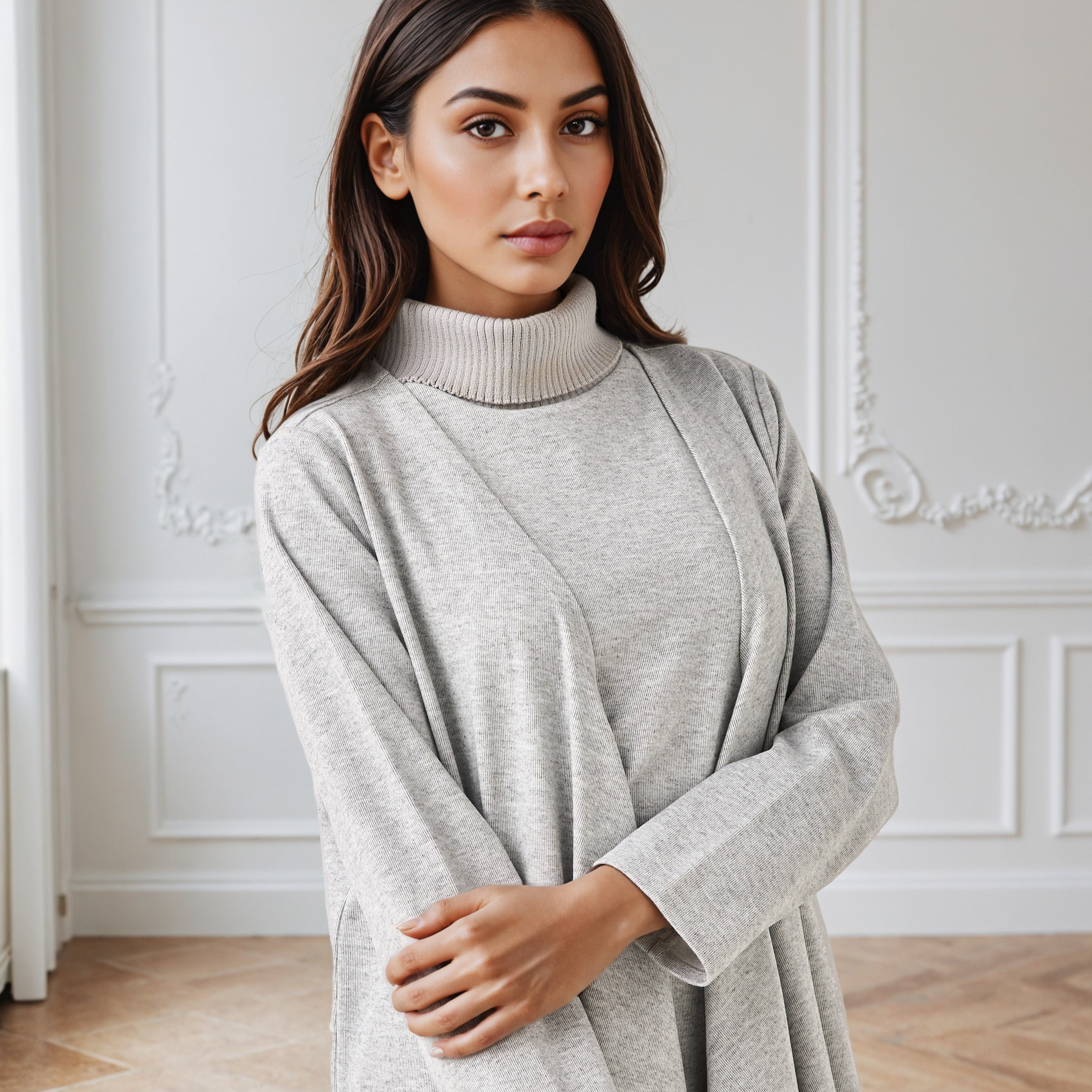 كارديجان طويل بحافة غير متماثلة وقصة مريحة-women-winterwear-cardigansandjumpers-cardigans-image-2