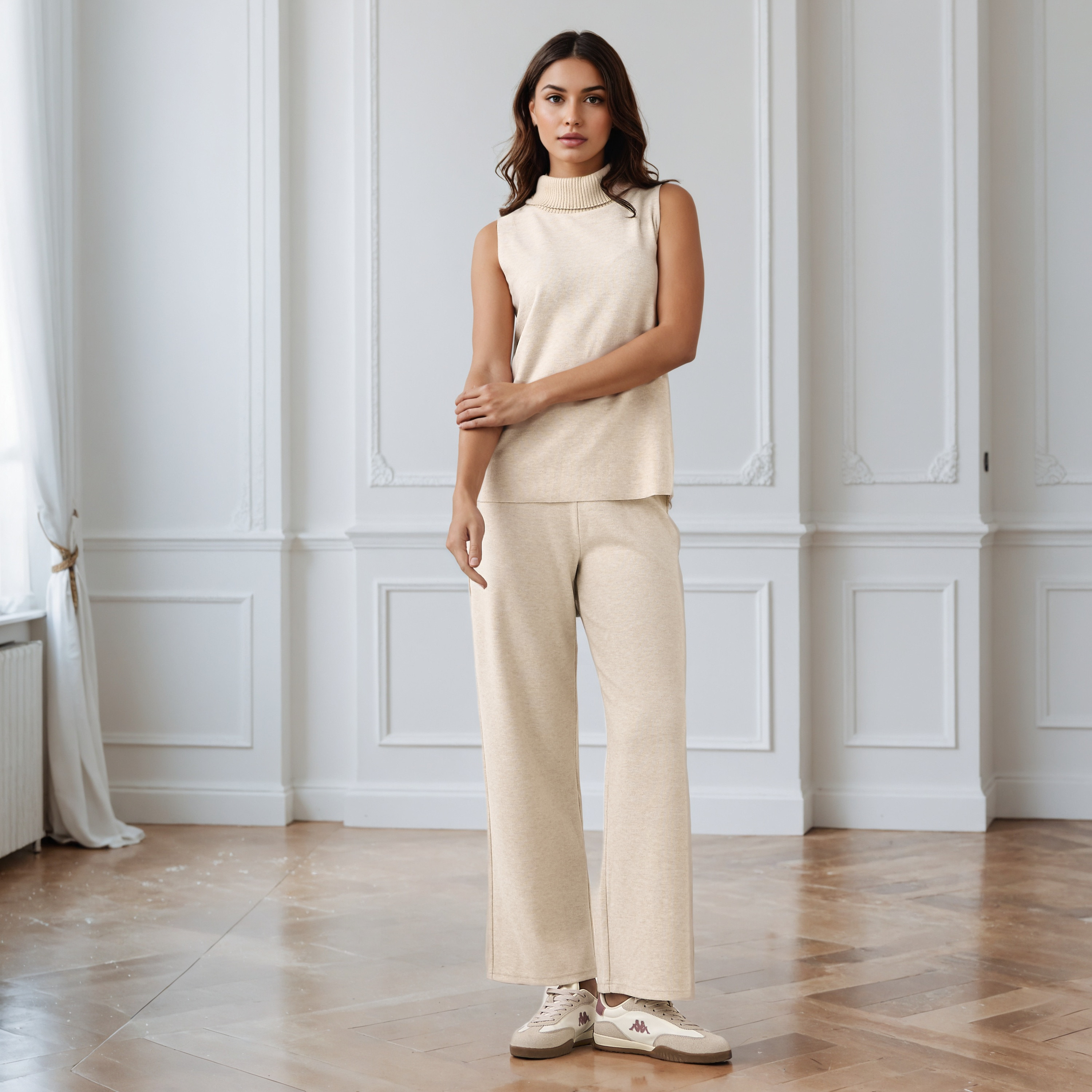 Relaxed Fit Sleeveless Top with Turtleneck-women-clothing-shirtsandblouses-blouses-image-2