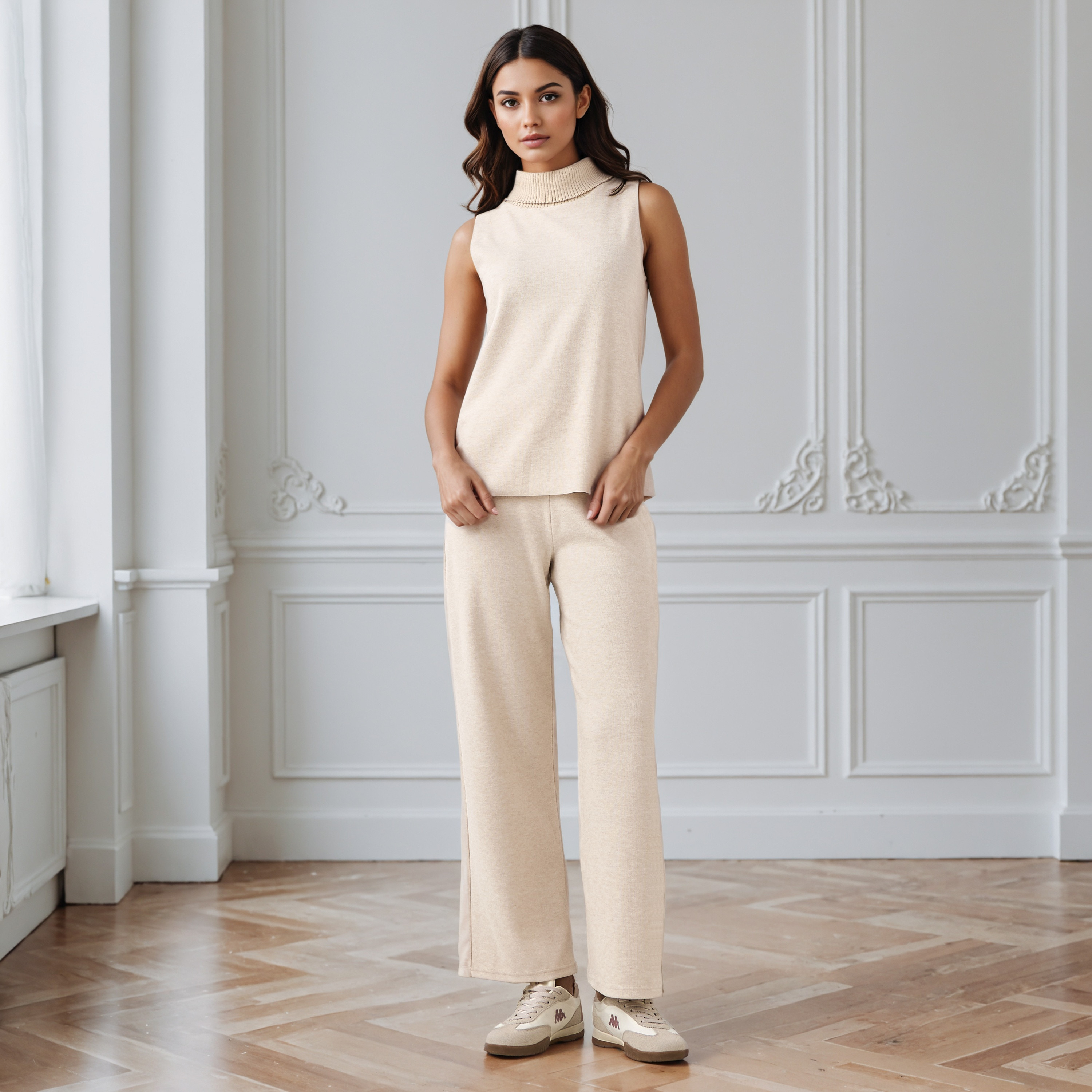 Relaxed Fit Flexi Waist Pants-women-clothing-bottoms-trousers-image-2
