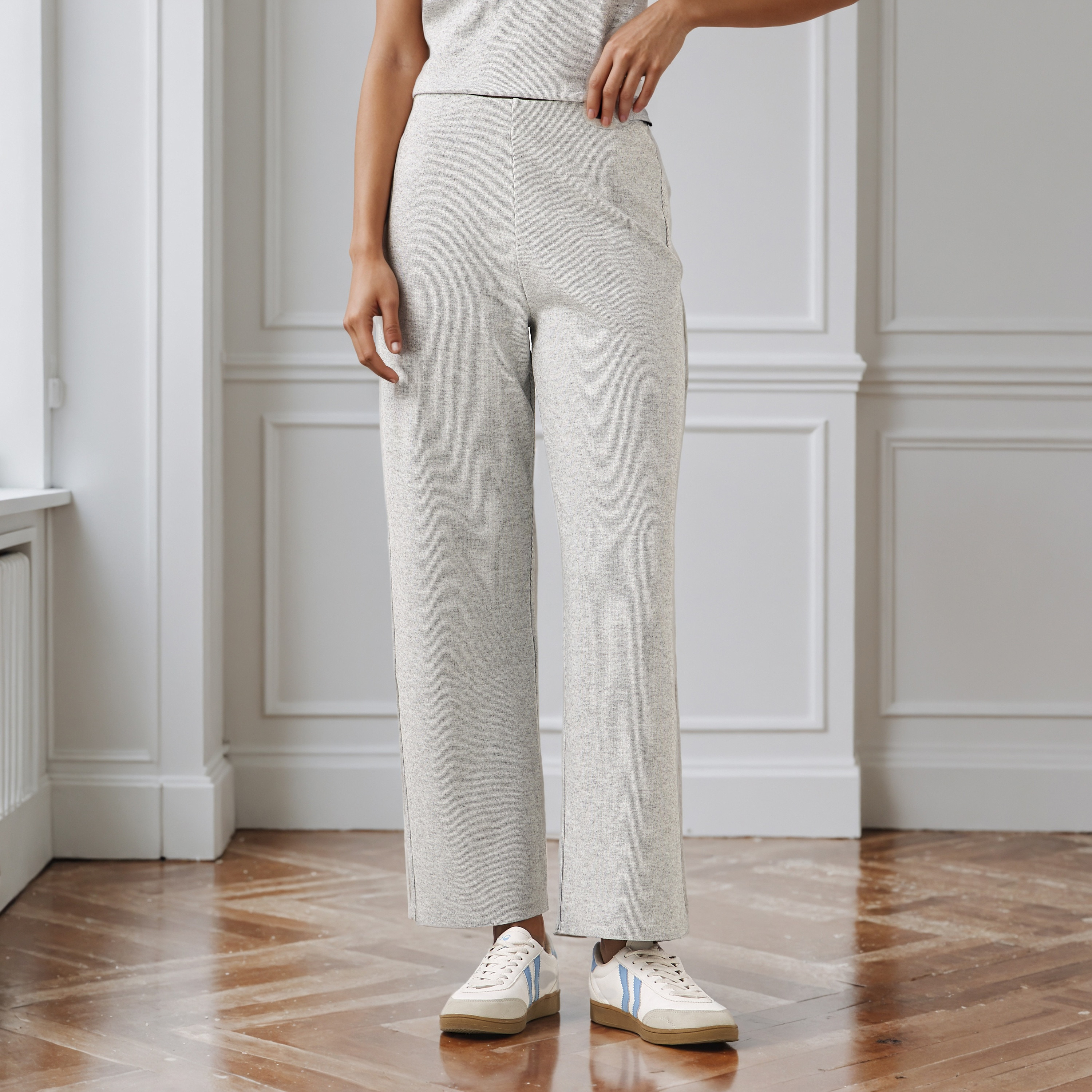 Relaxed Fit Flexi Waist Pants-women-clothing-bottoms-trousers-image-1