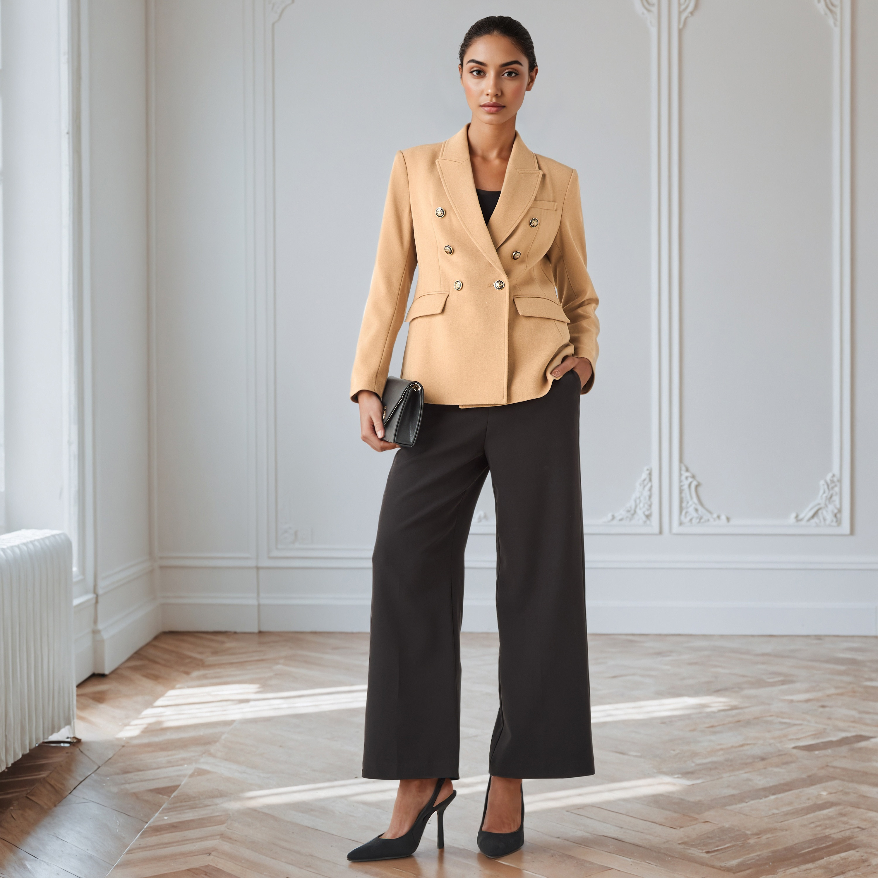 جاكيت بليزر بقصّة عادية وبياقة طويلة مدببة-women-clothing-coatsandjackets-blazers-image-4