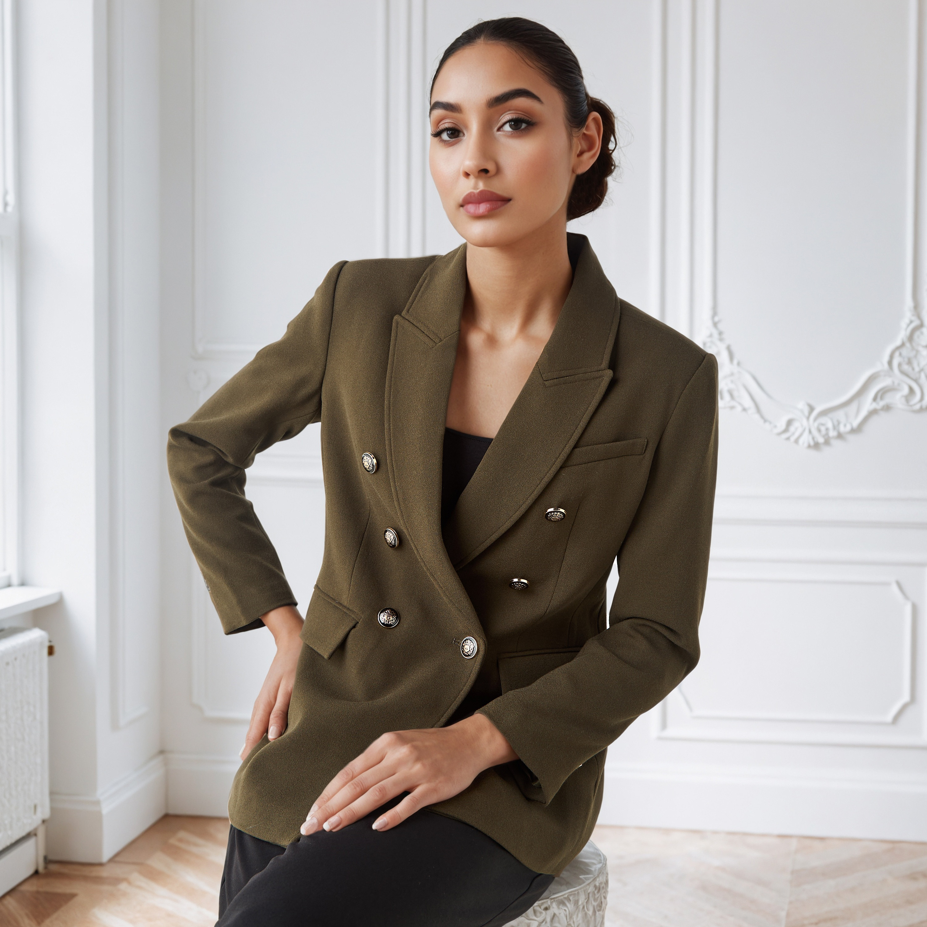 جاكيت بليزر بقصّة عادية وبياقة طويلة مدببة-women-clothing-coatsandjackets-blazers-image-5