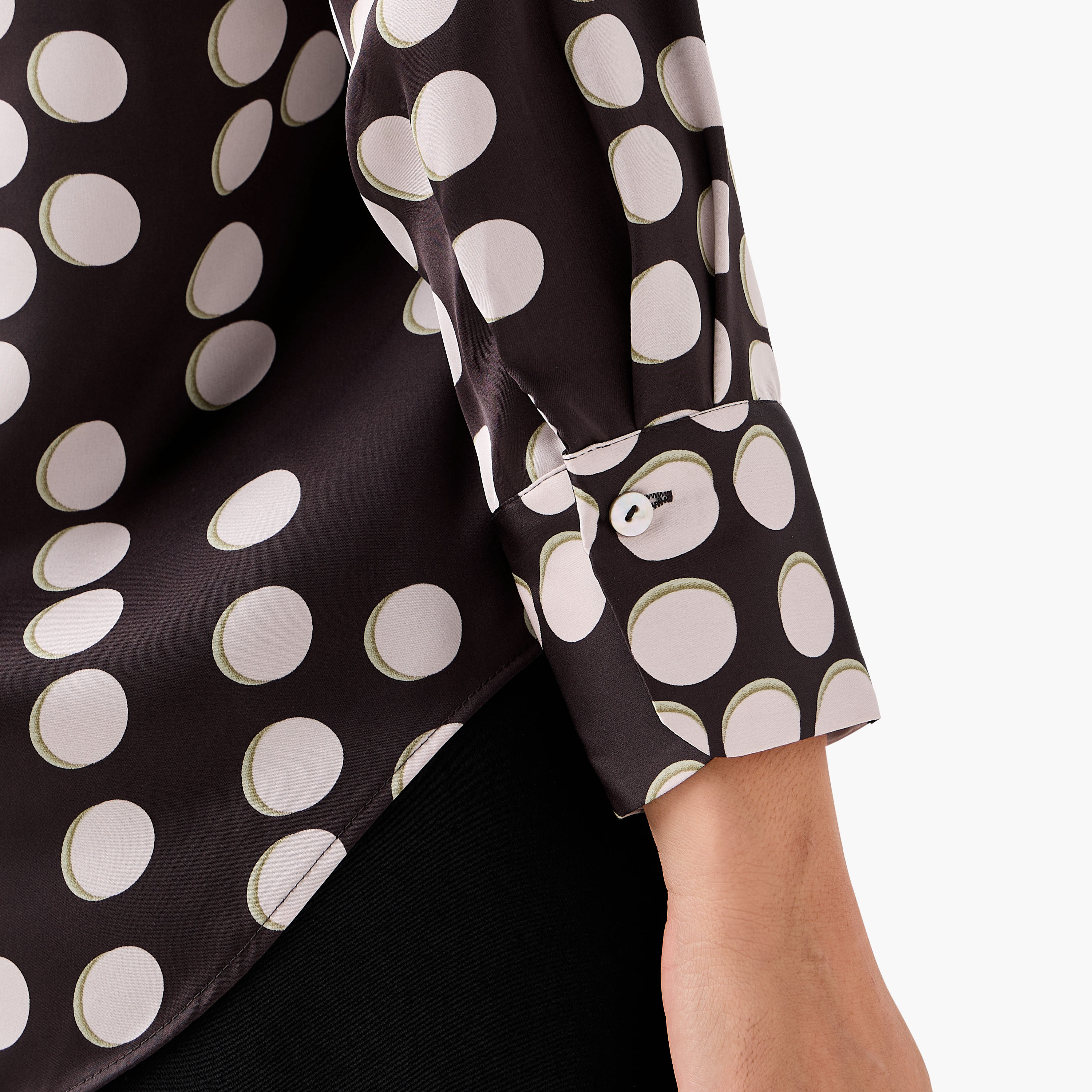 Regular Fit Satin Shirt with Collar-women-clothing-shirtsandblouses-shirts-image-7